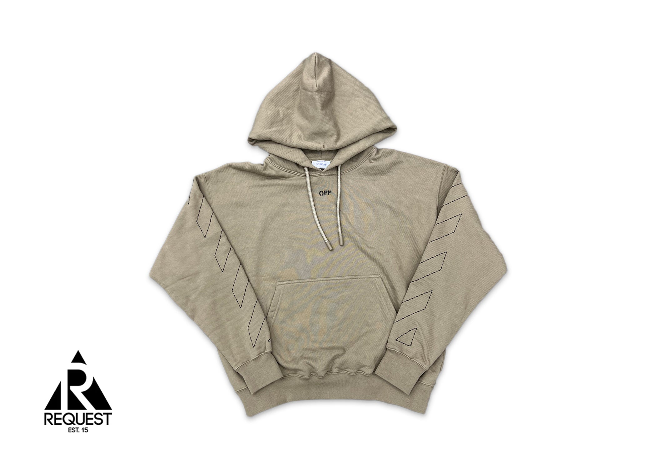 Off-White Off Stitch Skate Hoodie "Beige"