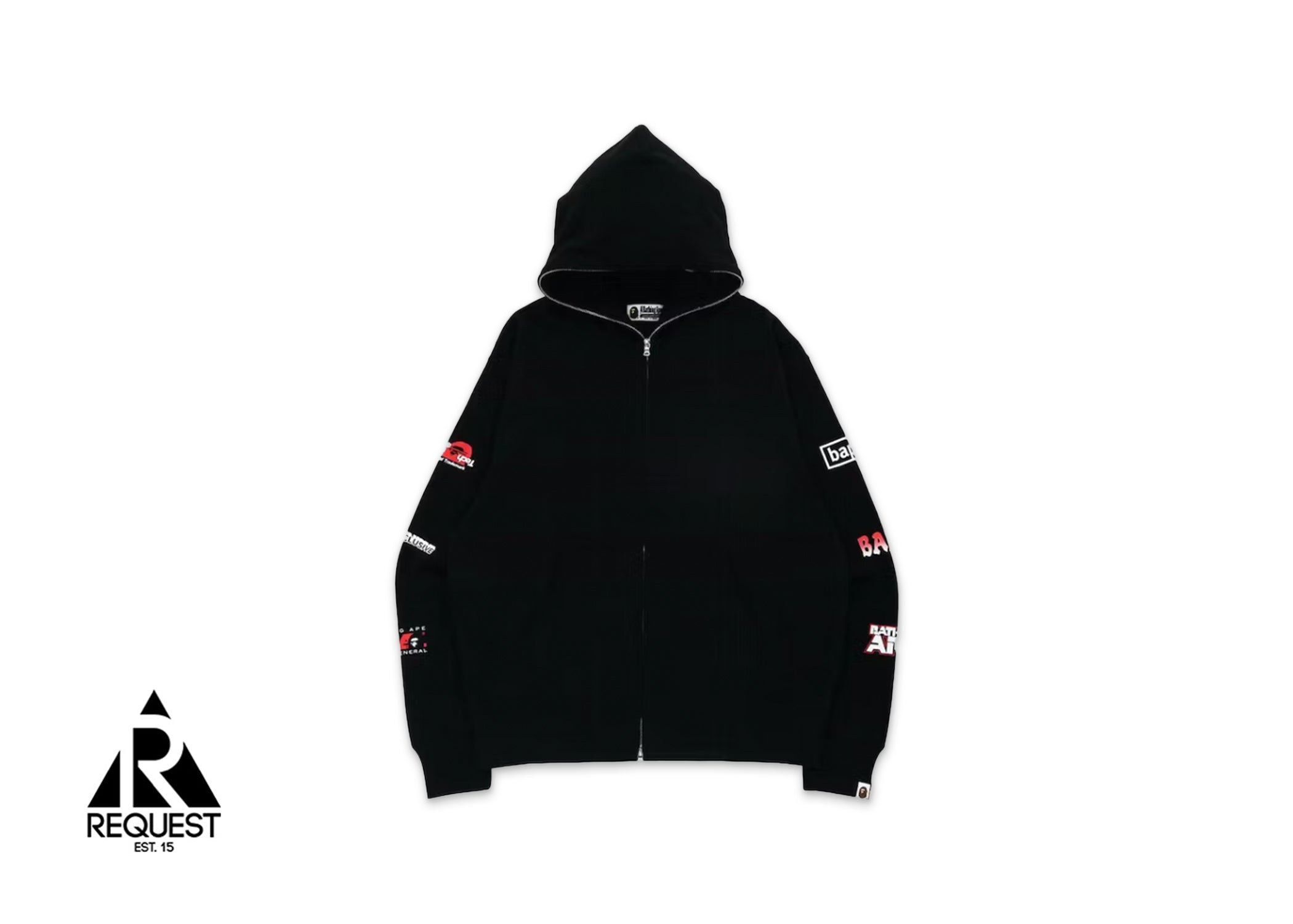 A Bathing Ape BAPE Digital Mosaic Big Ape Head Full Zip Hoodie "Black"