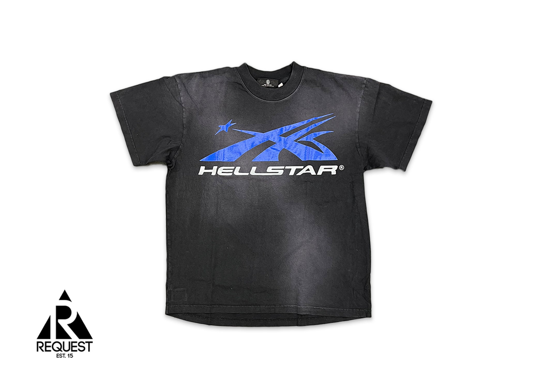 HellStar Sport Logo Gel Tee "Black/Blue"