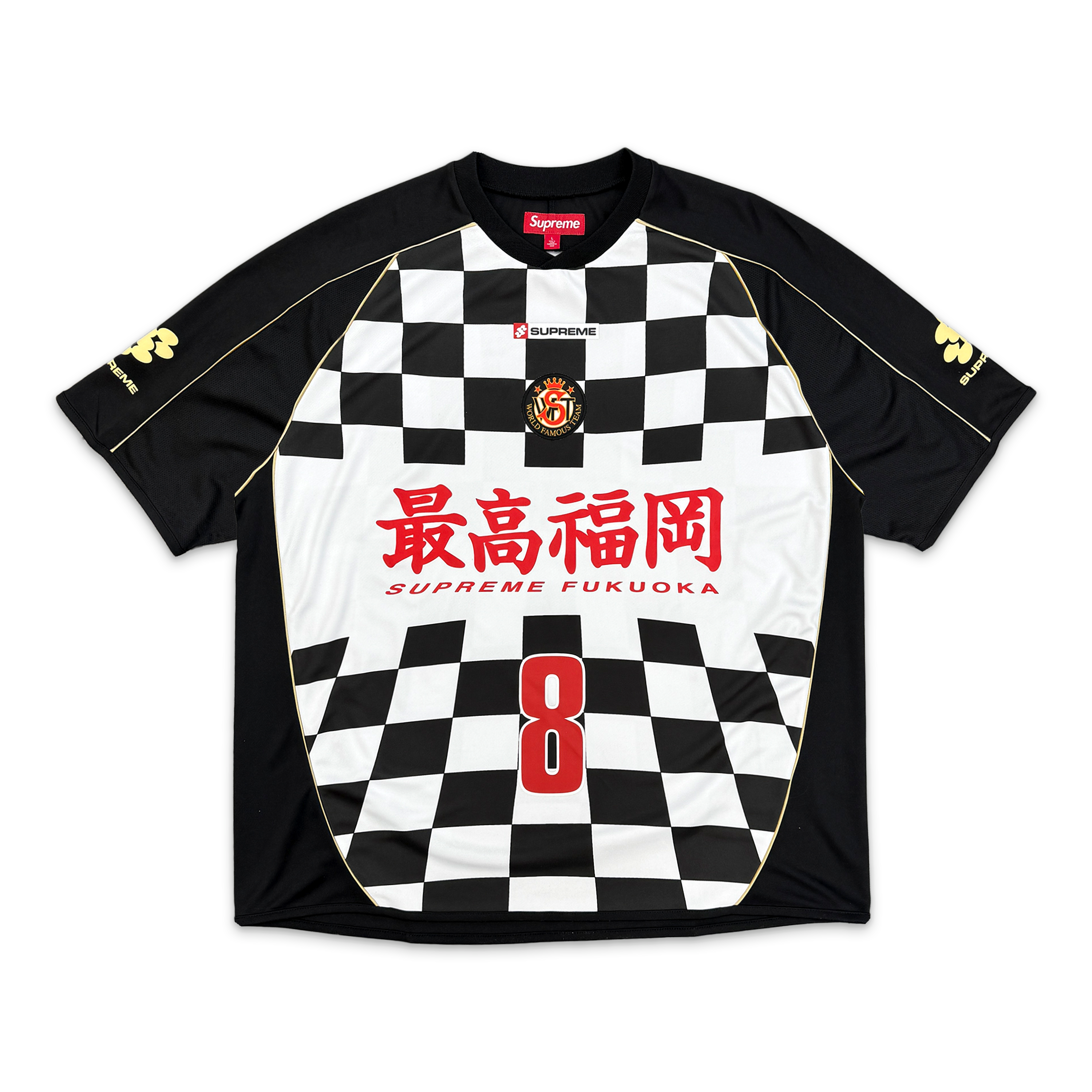 Checkerboard Soccer Jersey SS26 "Black"