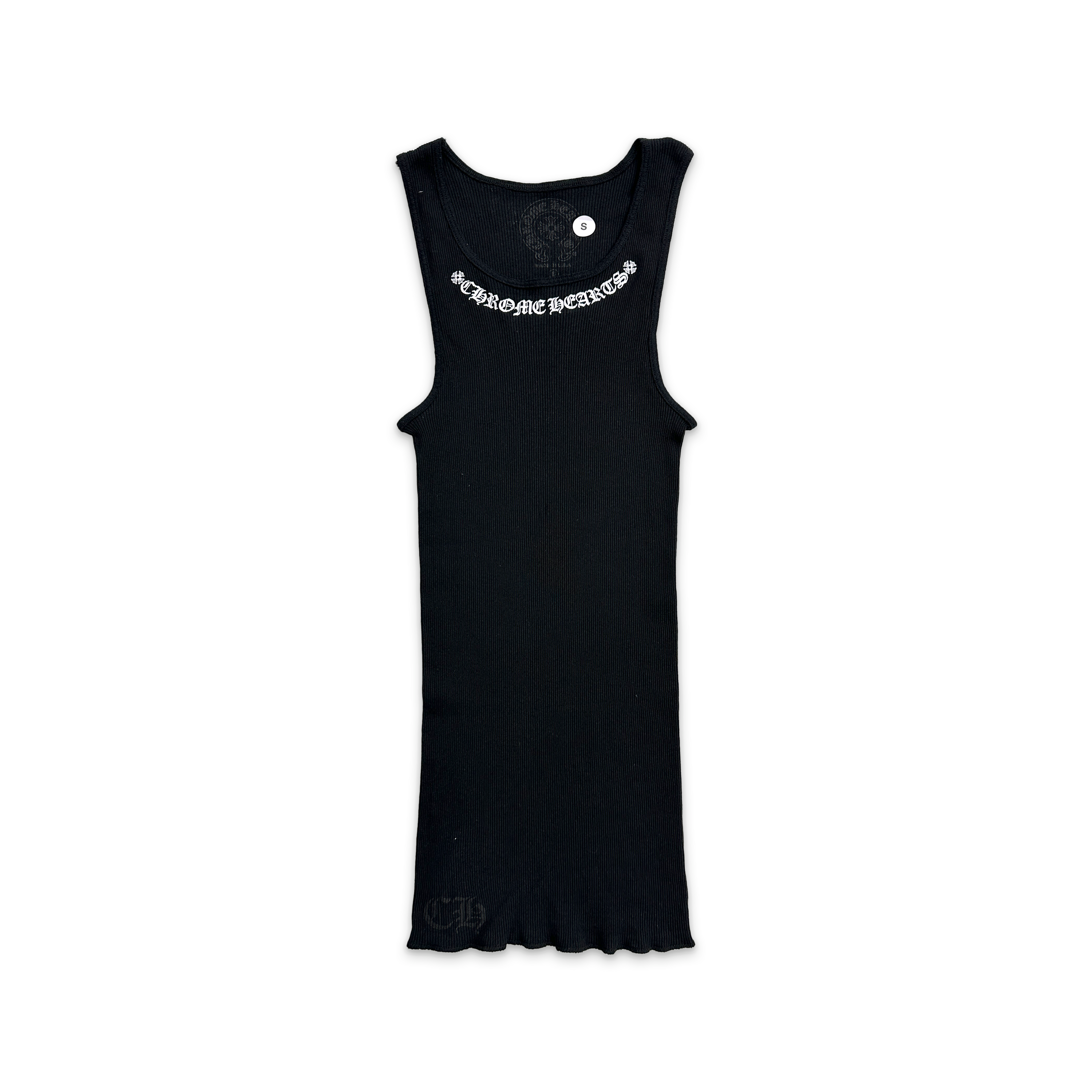 Chrome Hearts, Scroll Logo Tank Top "Black"