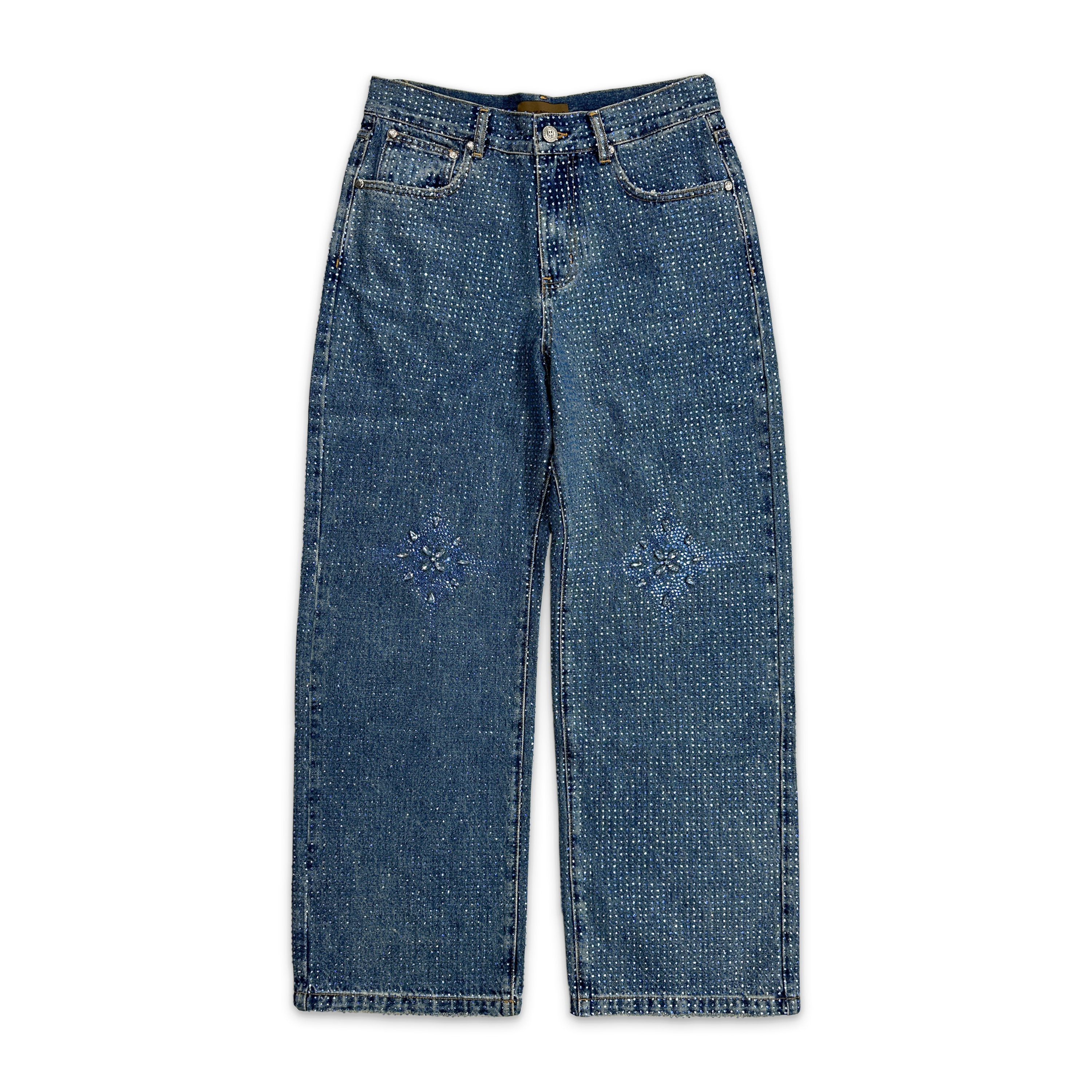 Birth of Royal Child, 20K Diamond Stellar Denim Pants "Blue"