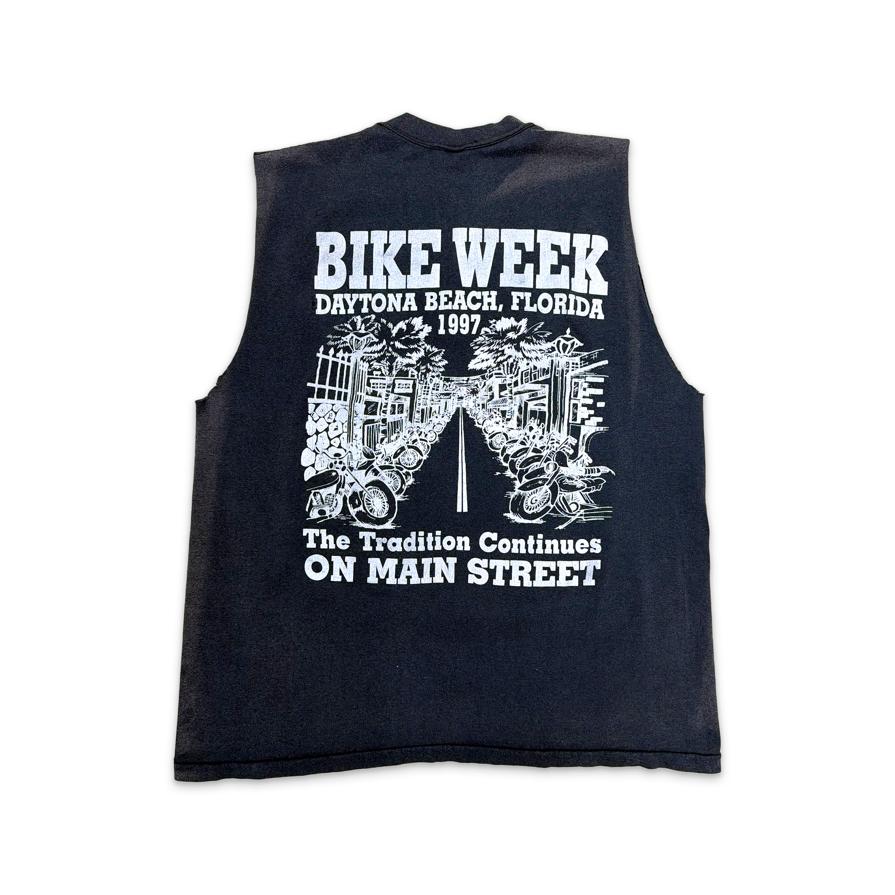 Bike Week Cutoff Tee "Black"