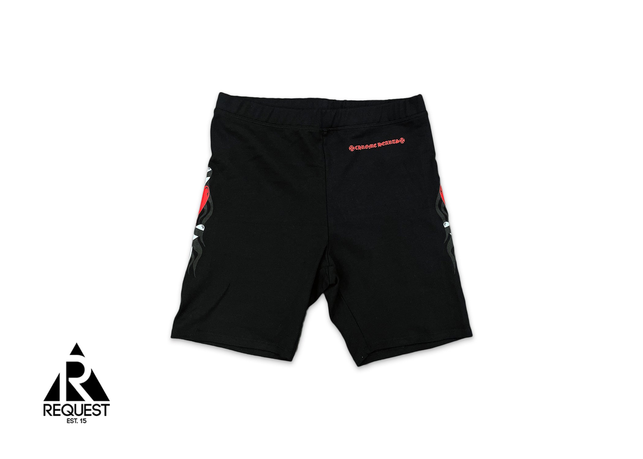 Chrome Hearts Matty Boy Biker Shorts "Sick Heart Of Fire"