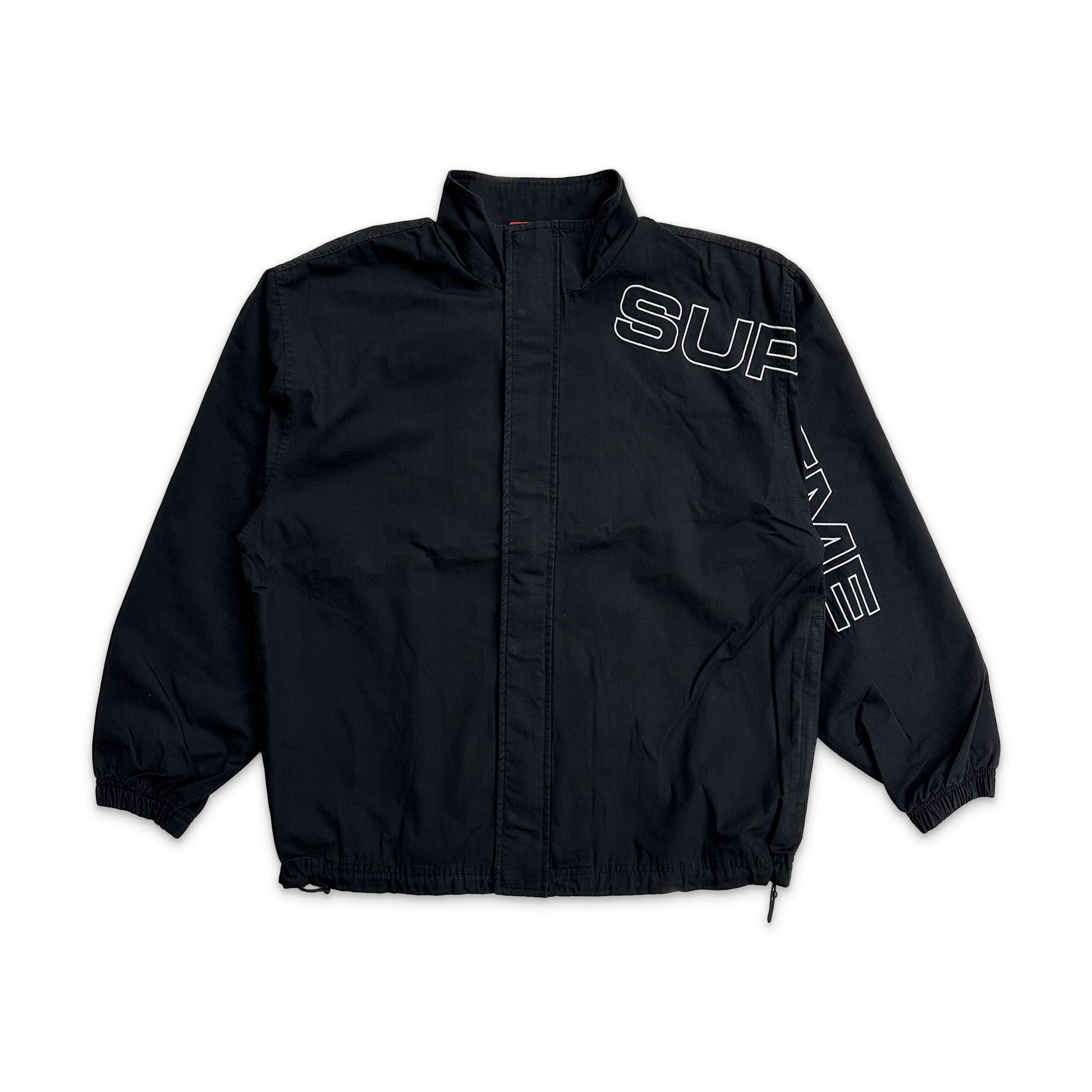 Supreme, Spellout Ripstop Track Jacket FW25 "Black"