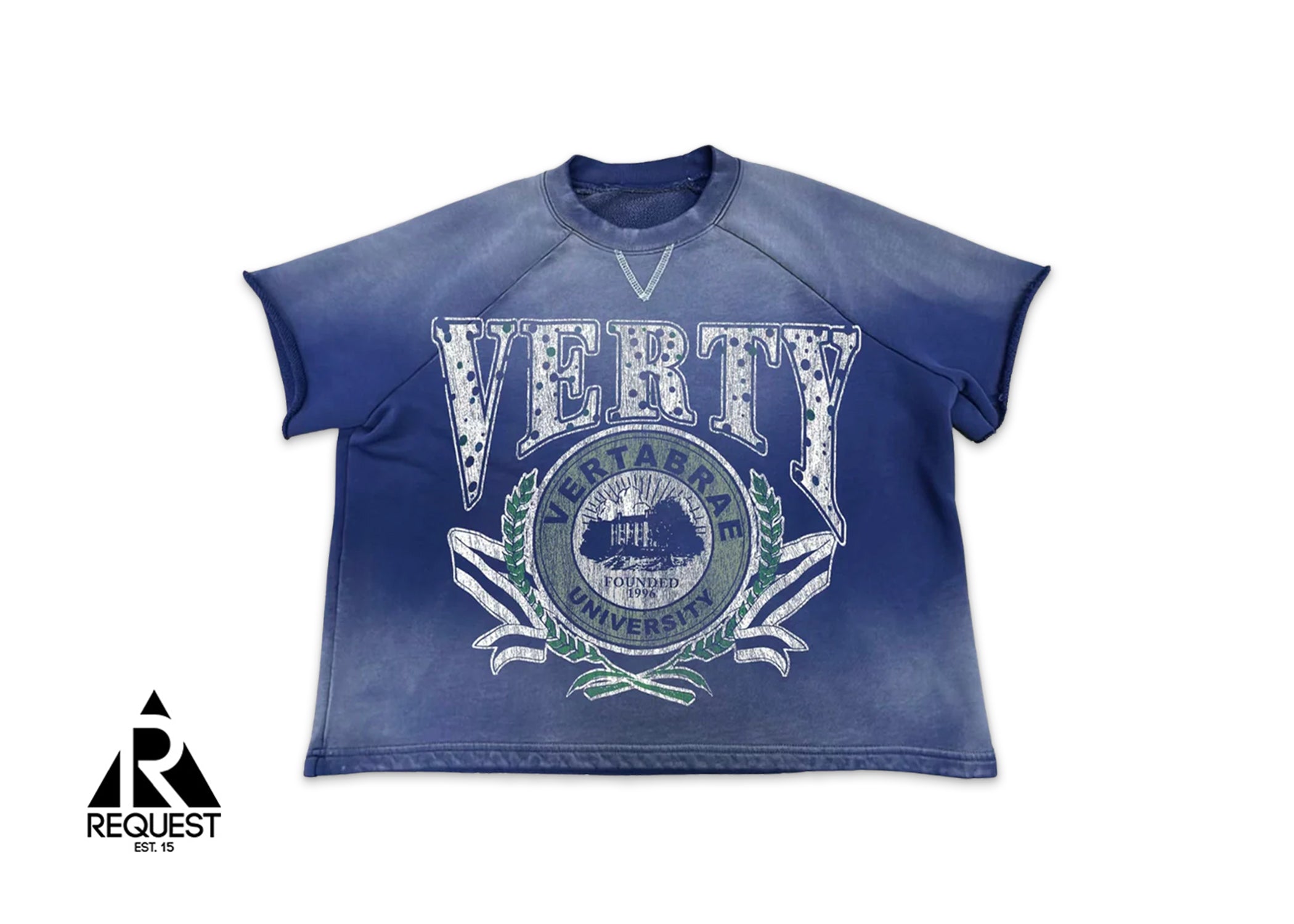 Vertabrae Verty University Crewneck Tee "Blue"