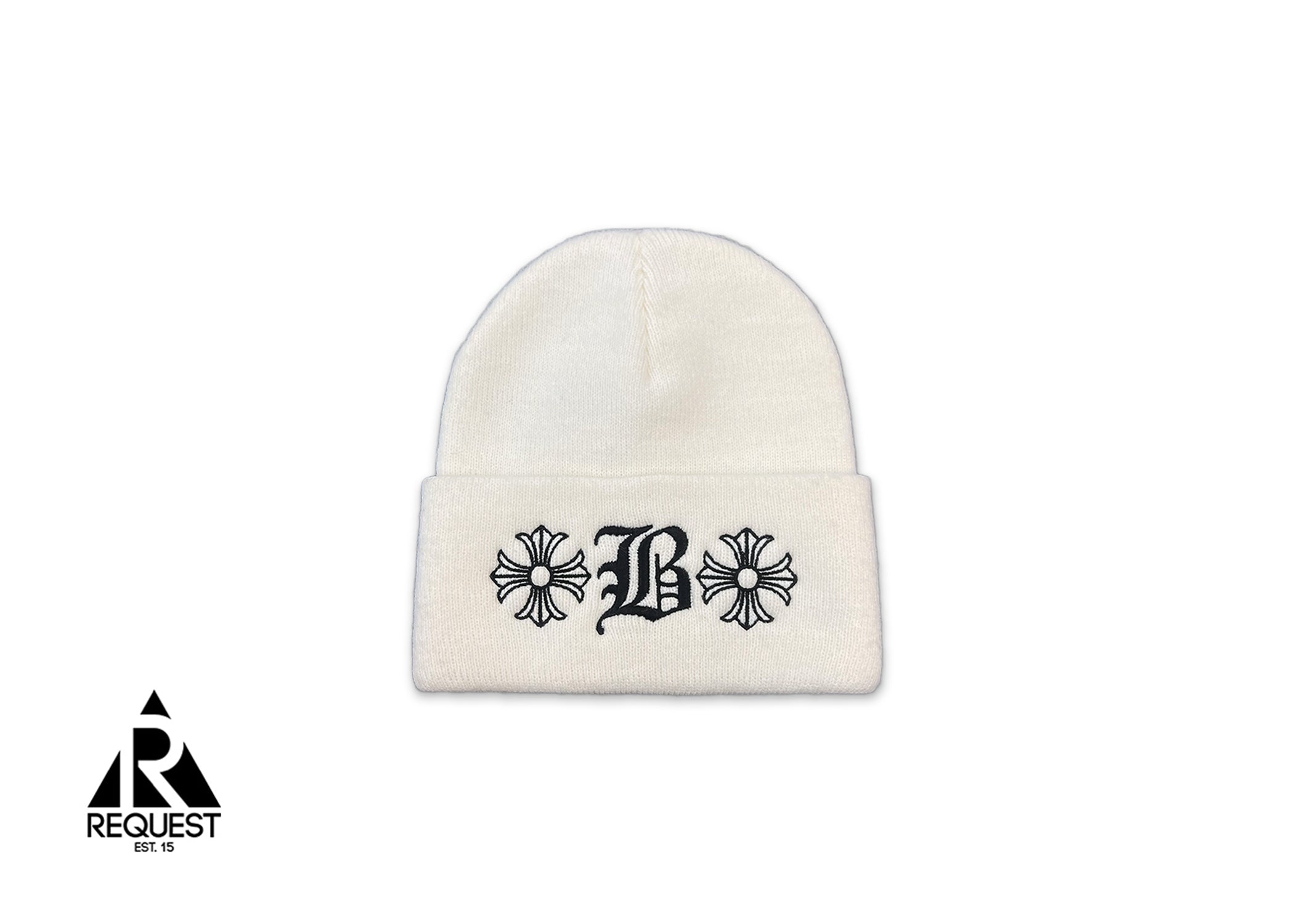 Chrome Hearts, Bella Hadid Cross Beanie "White"