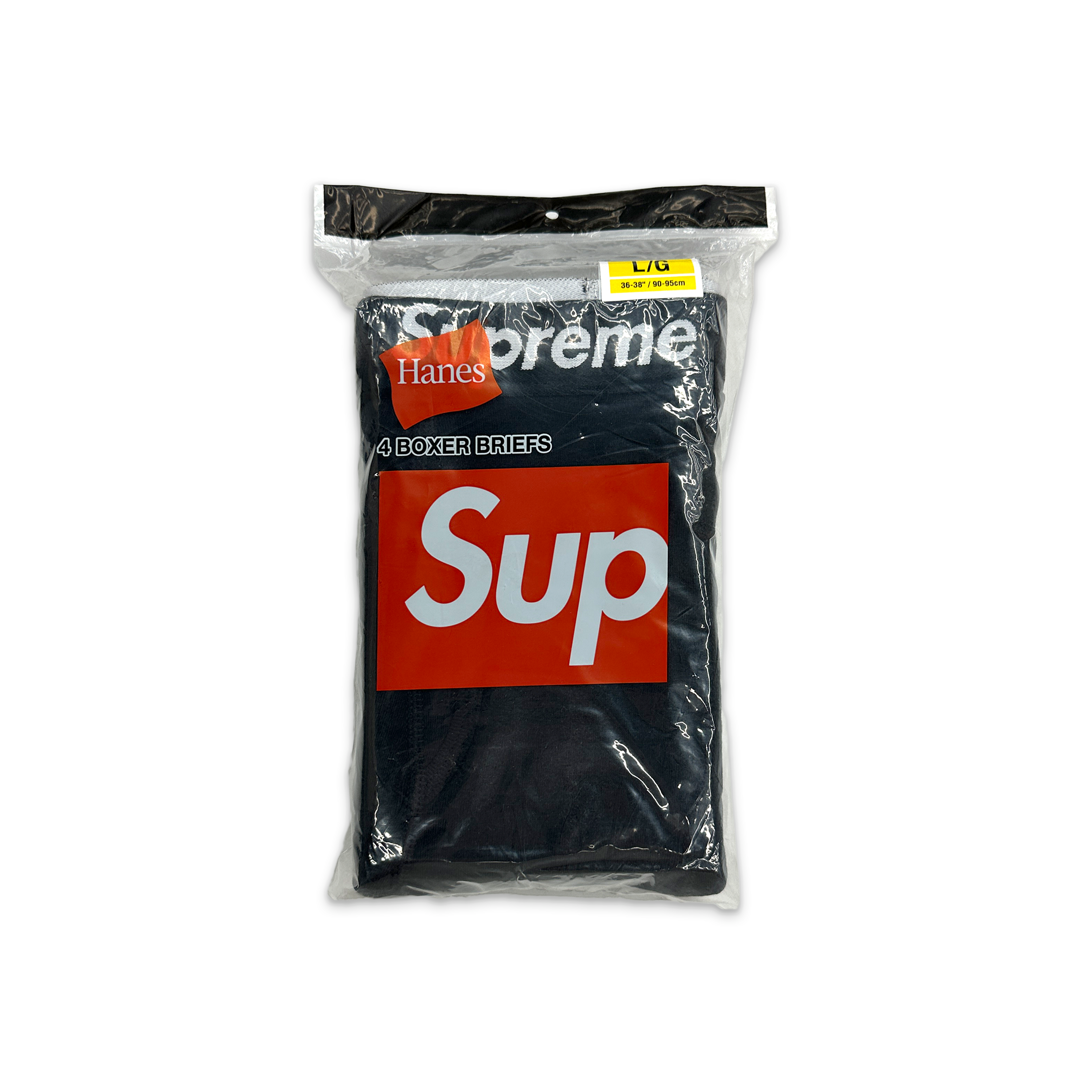 Hanes Boxer Briefs (4 Pack) "Black"