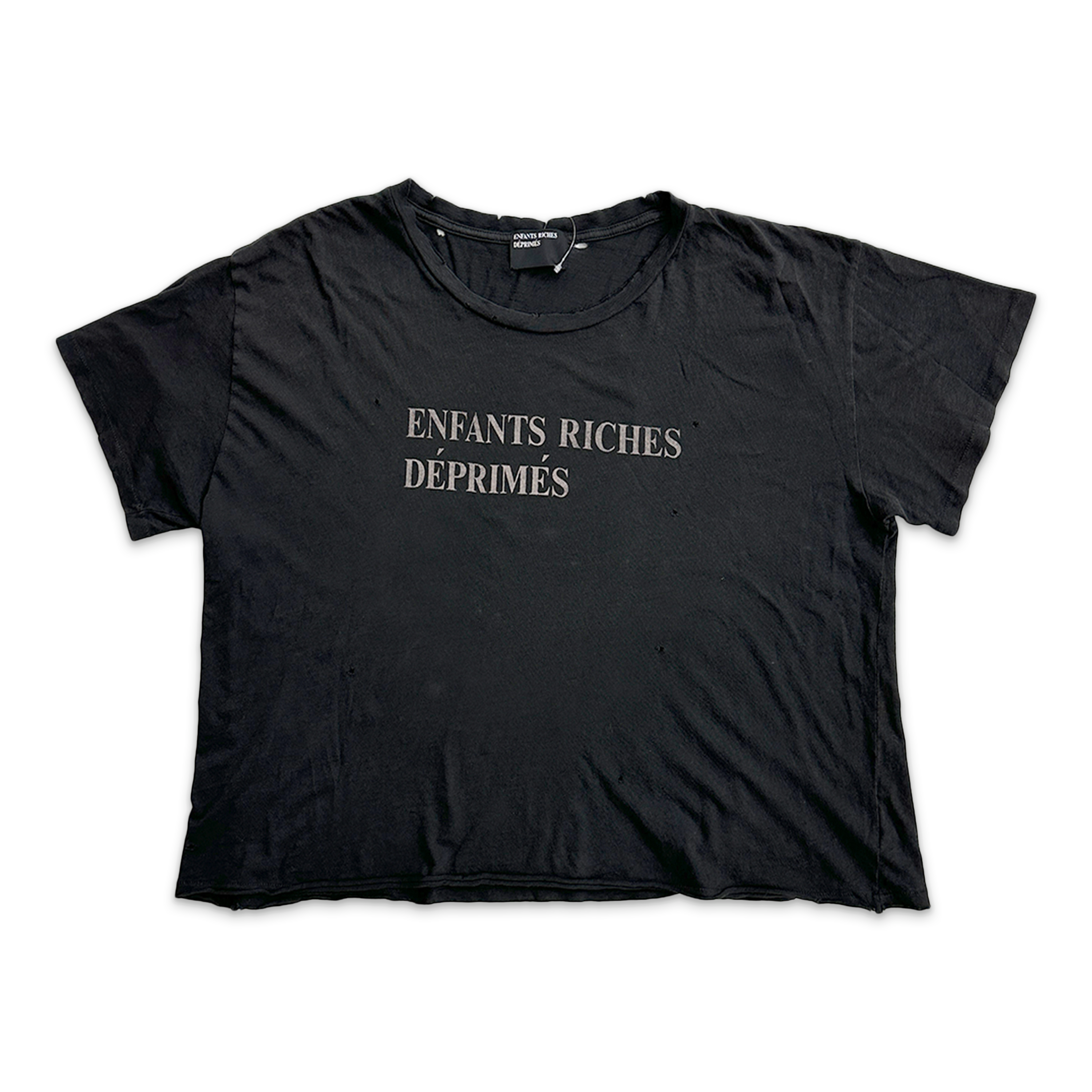 Enfants Riches Déprimes, Enfants Riches Déprimes Logo Tee "Faded Black"