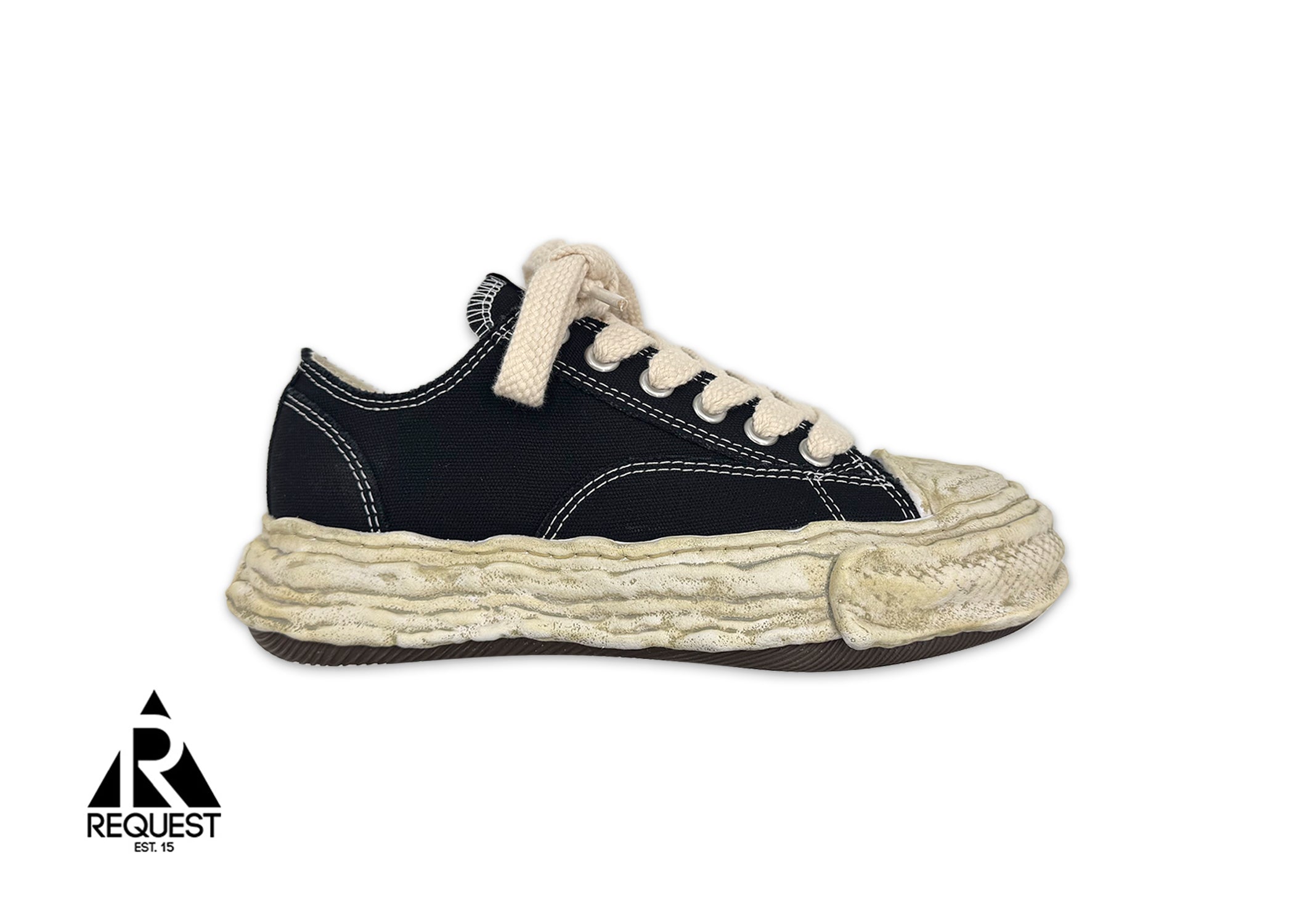 Maison Mihara Yasuhiro, PETERSON23 Vintage Sole Canvas Low "Black"
