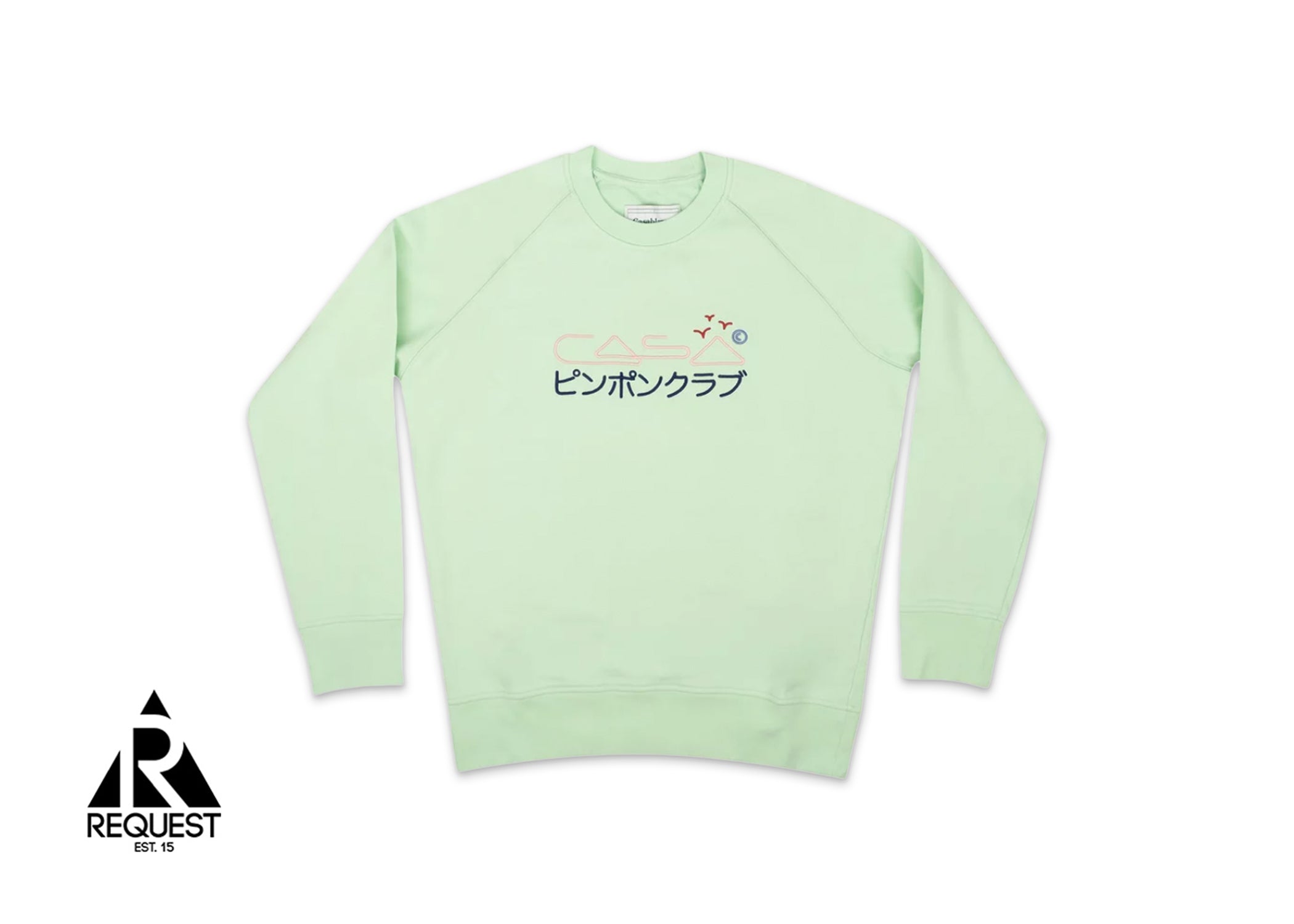 Casablanca Embroidered Ragland Sweatshirt "Mint"