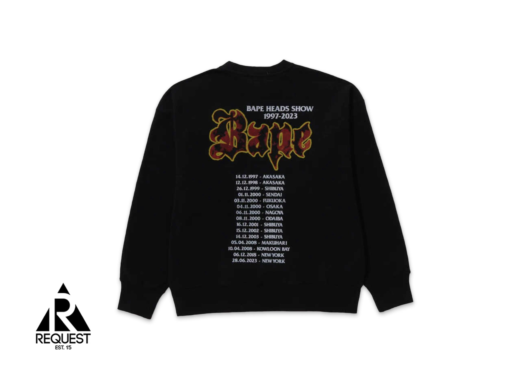 A Bathing Ape BAPE Boom Box Crewneck "Black"