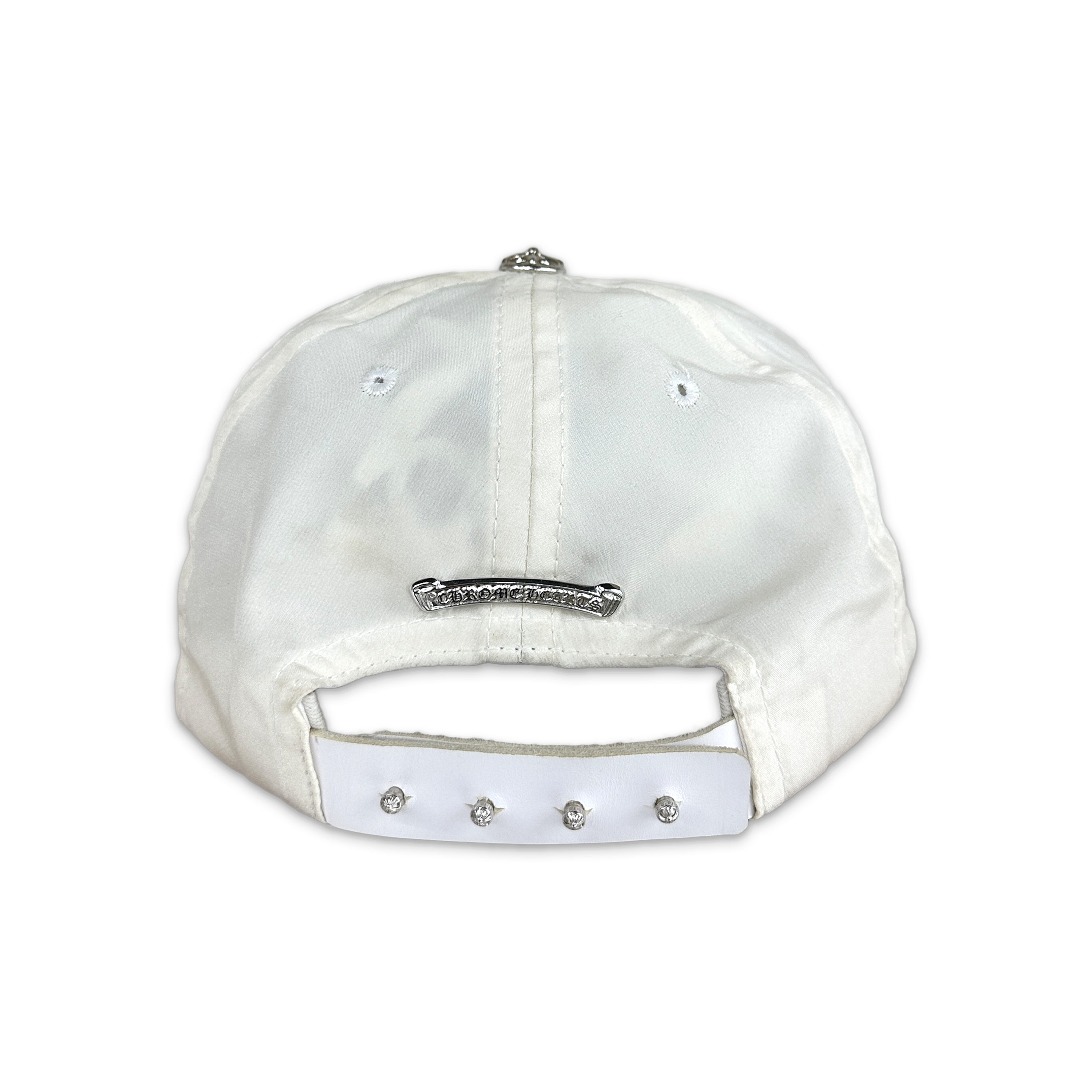 Chrome Hearts, x Bella Hadid Horseshoe Hat "White"