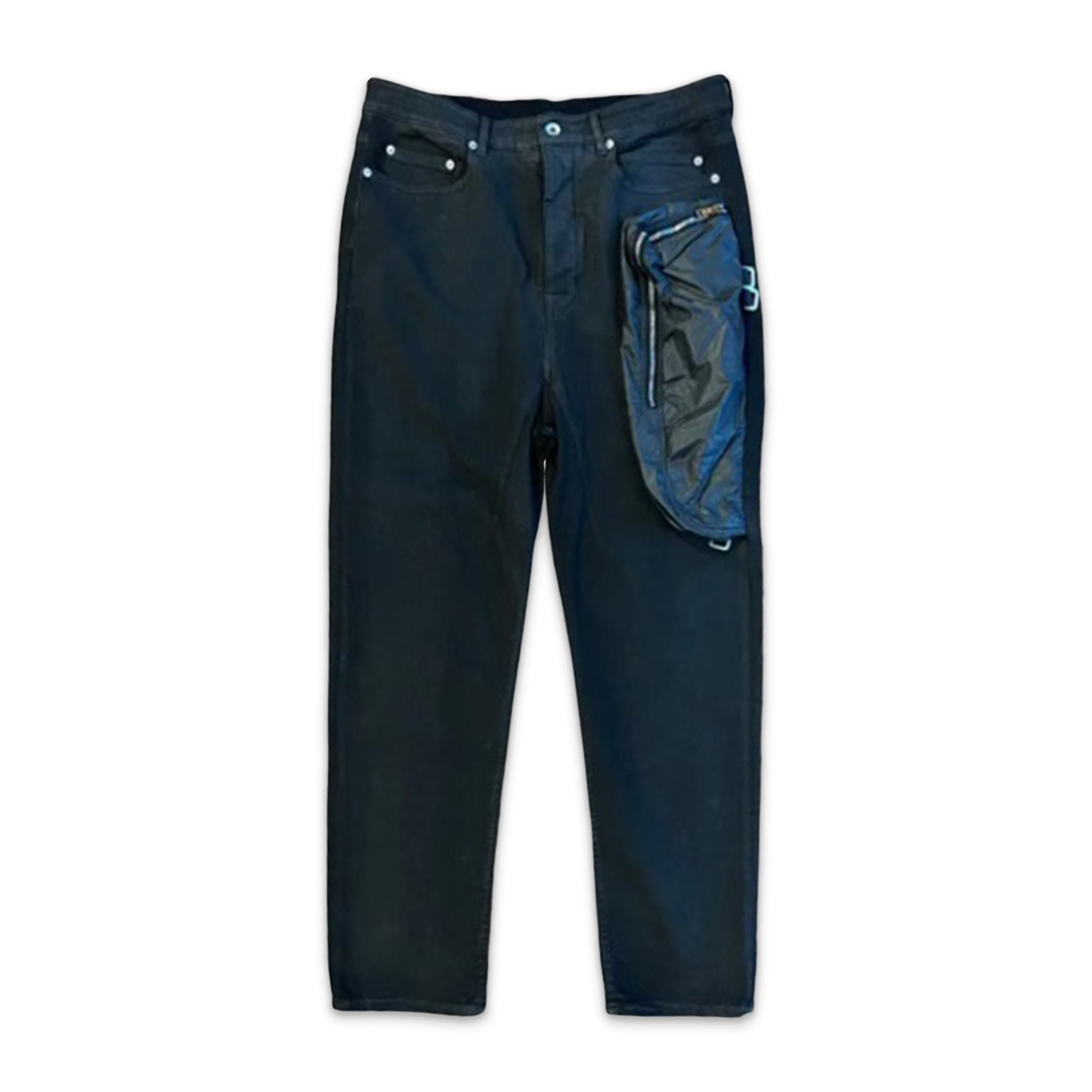 Rick Owens, Waxed Bladder Jeans "Black"