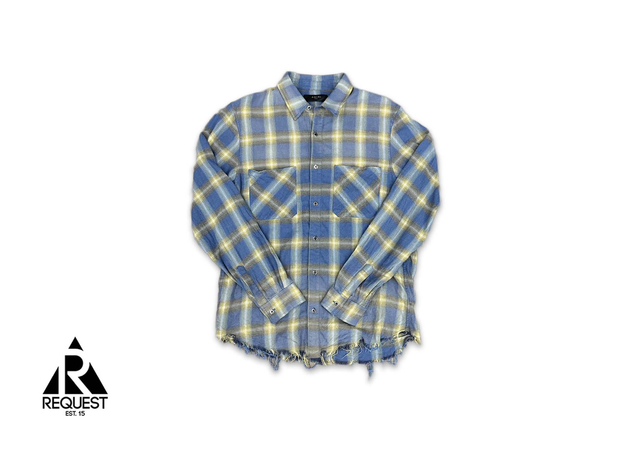 Amiri, Shotgun Flannel "Blue/Yellow"
