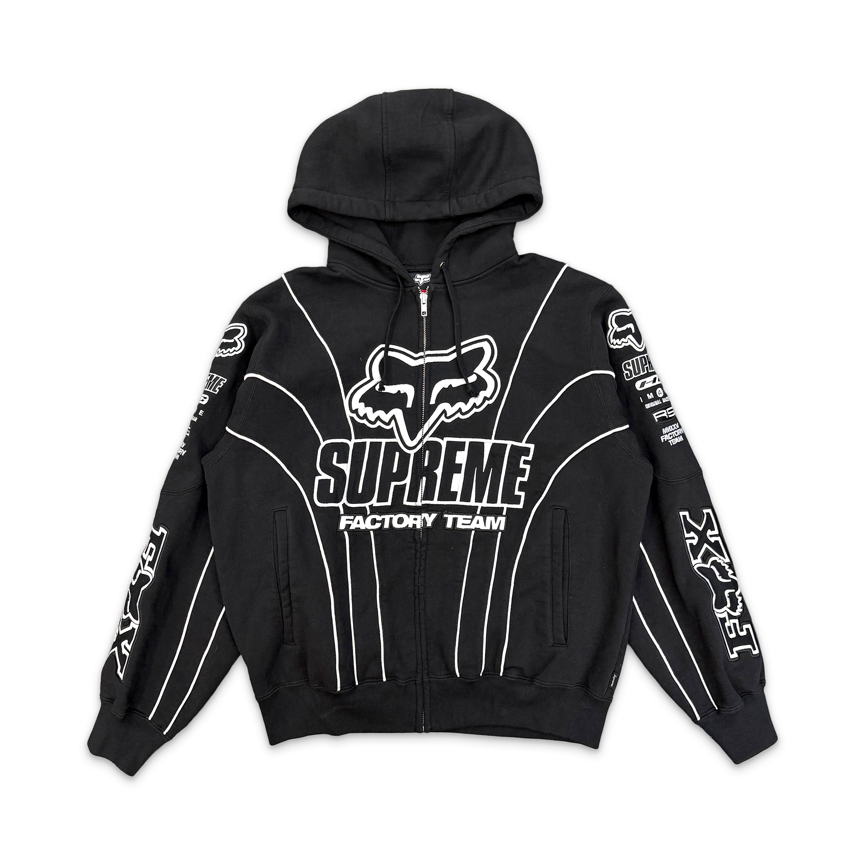 Fox Racing Zip Up Hooded Sweatshirt FW25 "Black"