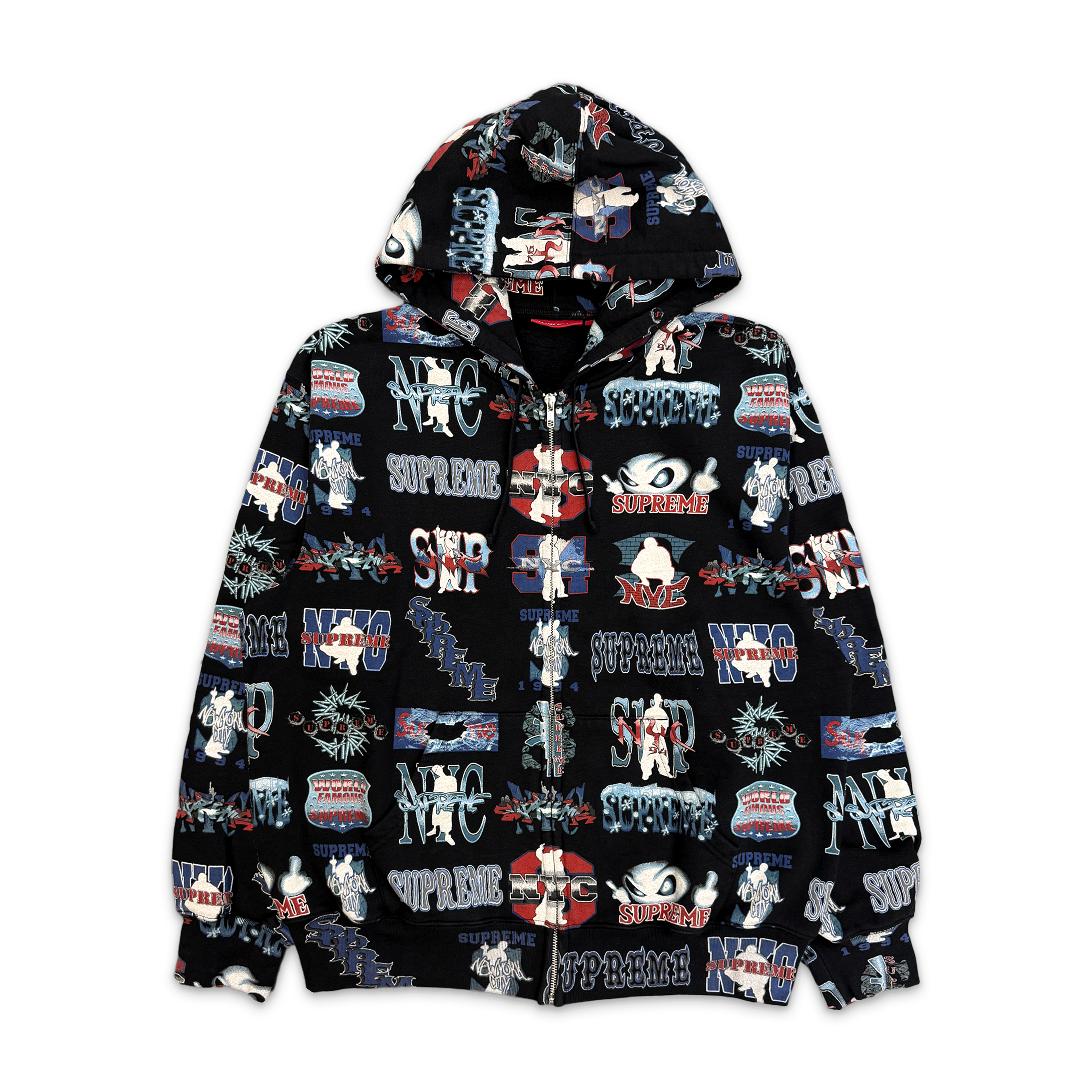 Flash Zip Up Hooded Sweatshirt "Black" (SS26)