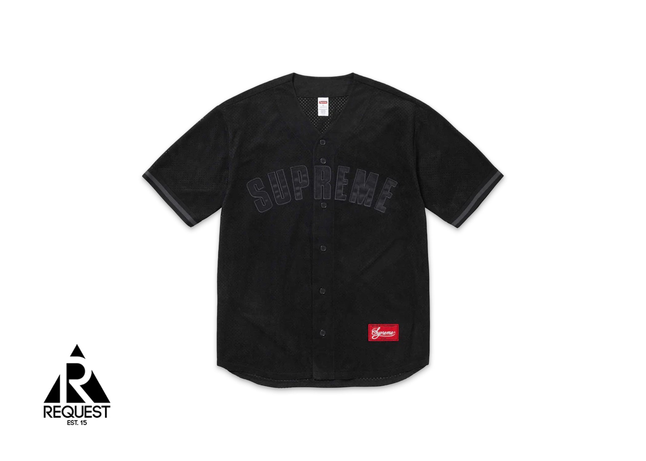 Ultra Suede Mesh Baseball Jersey 