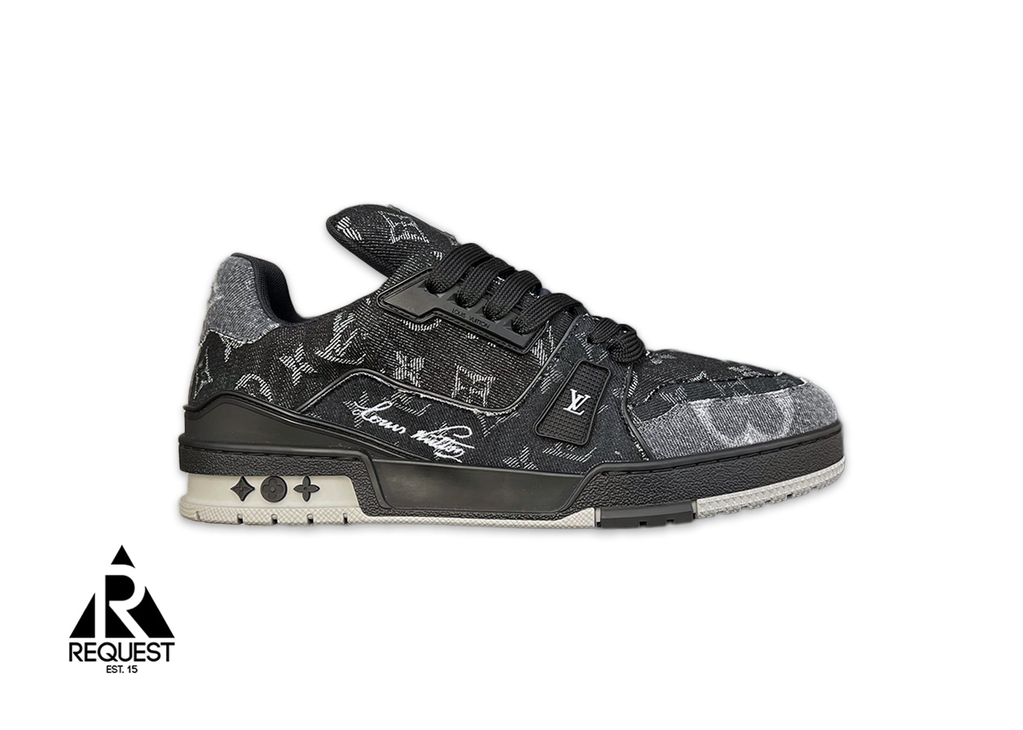 Louis Vuitton, LV Trainer "Black Monogram Denim"