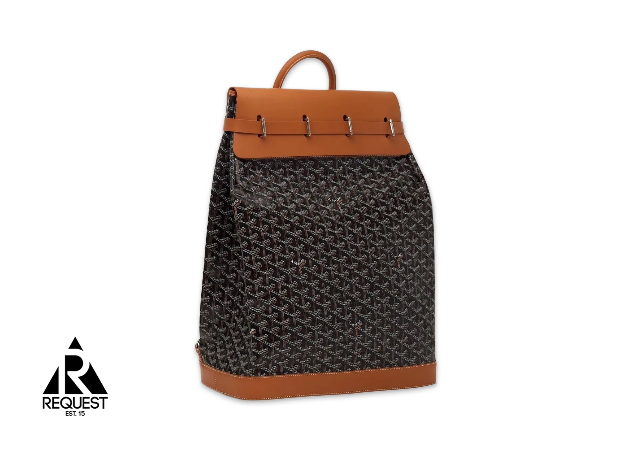 Goyard Steamer PM Backpack "Black/Tan"