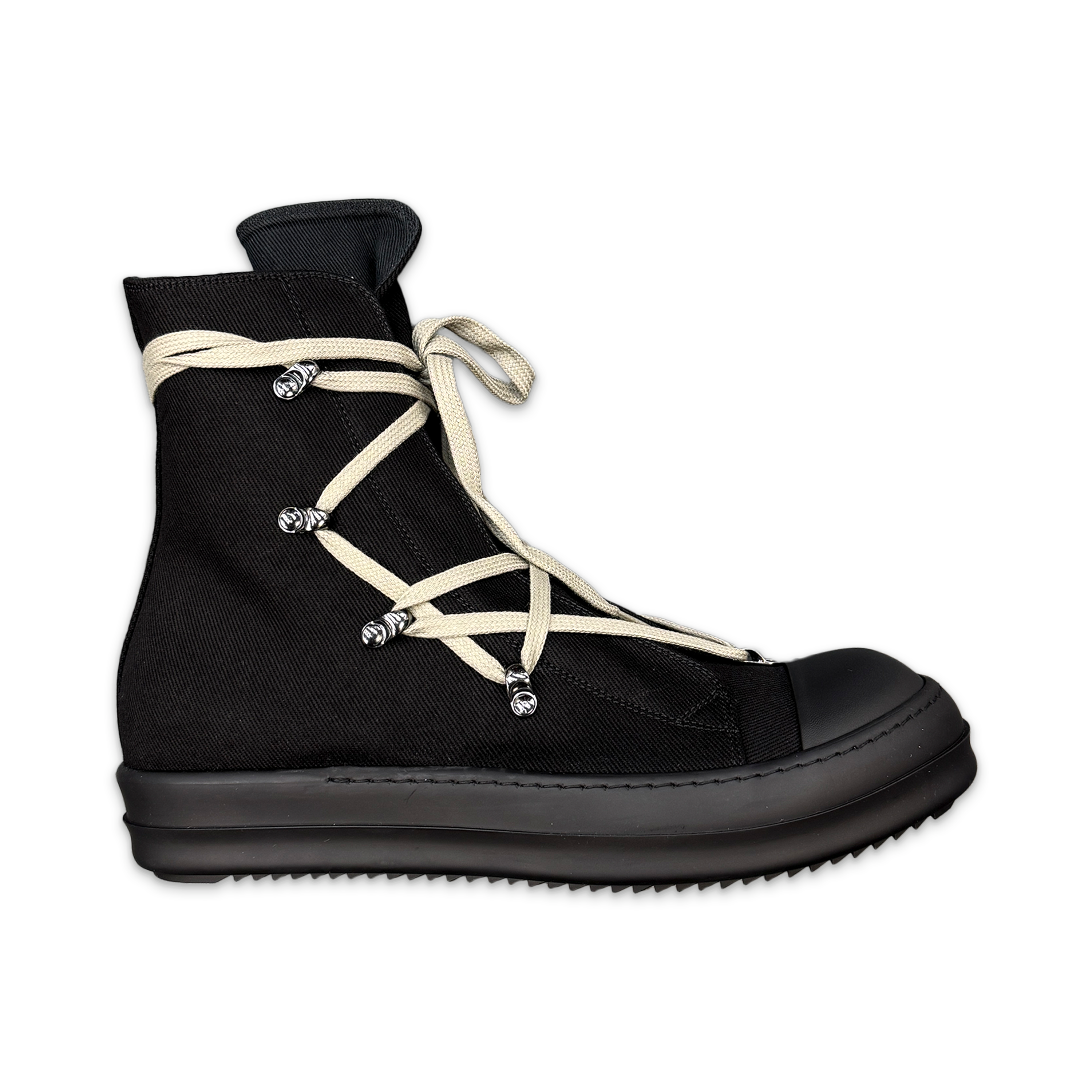 Rick Owens DRKSHDW, Hollywood Hexa Ramones High "Black Pearl"