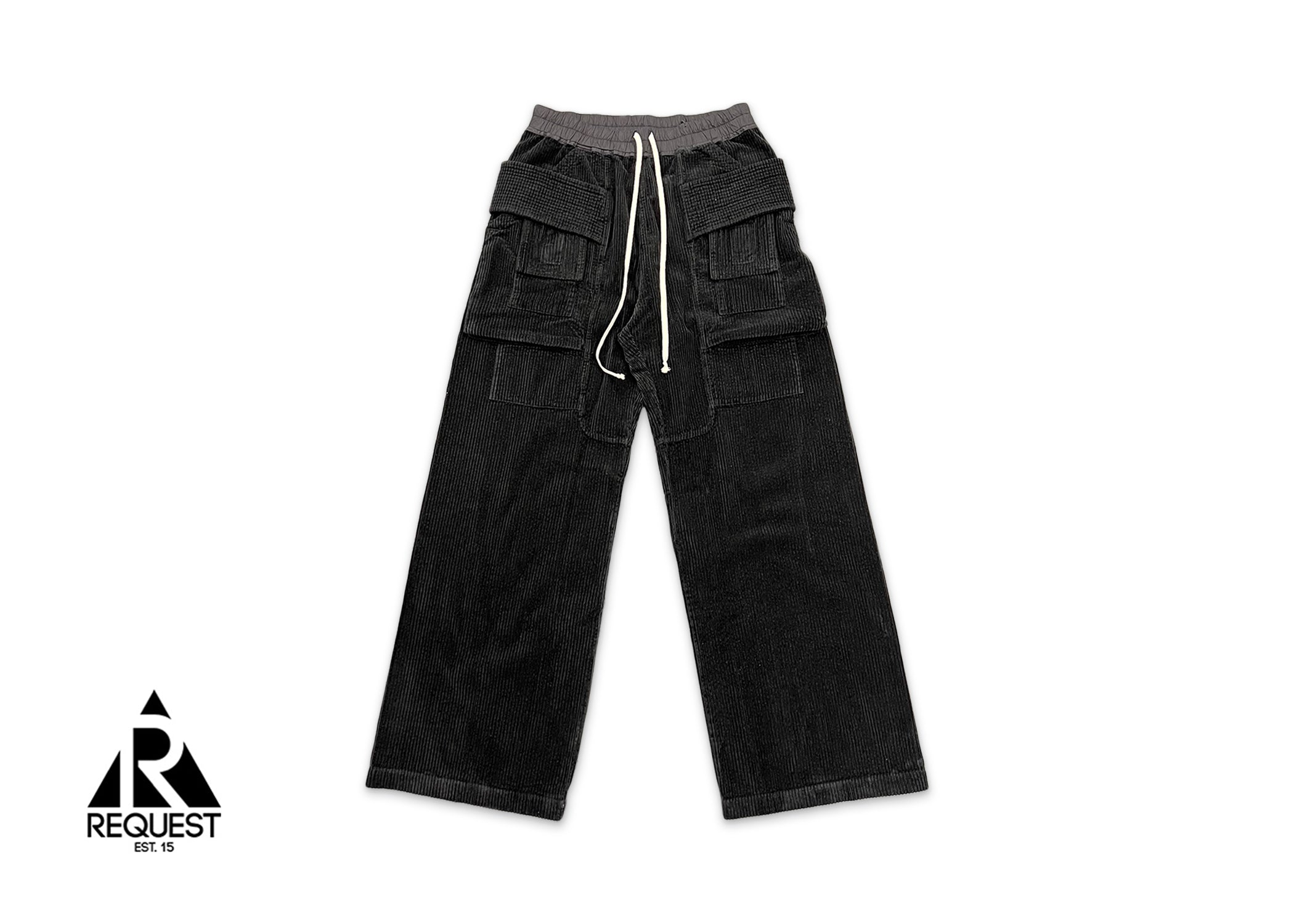 Rick Owens DRKSHDW Creatch Cargo "Black Corduroy"