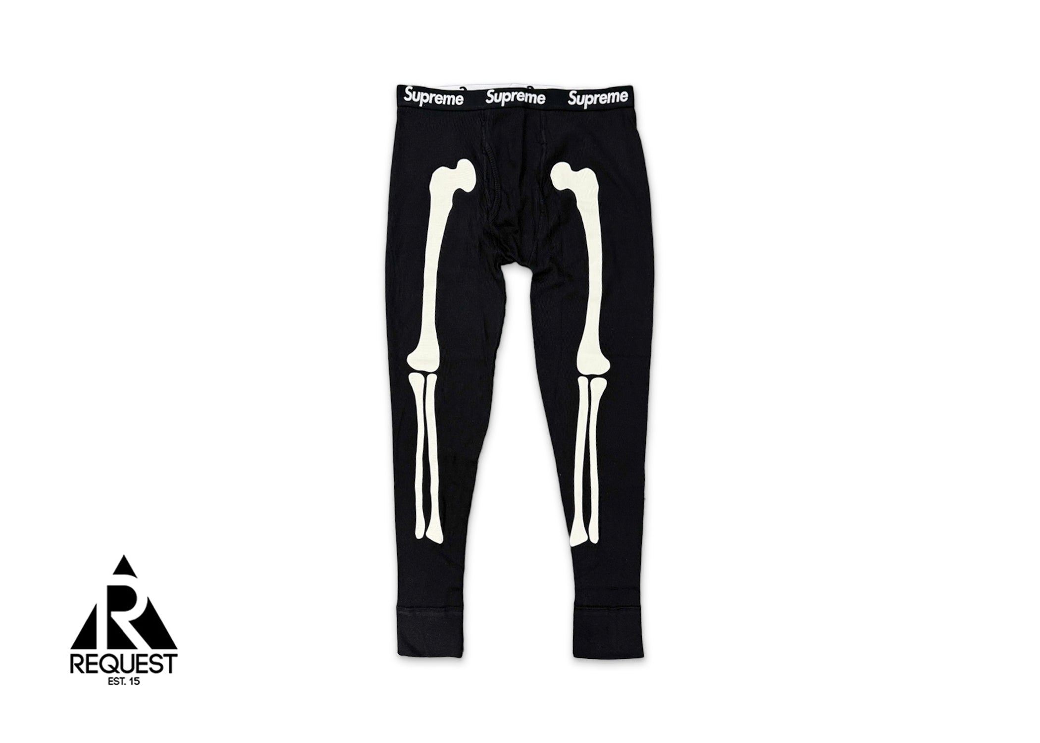 Supreme, Hanes Bones Thermal Pant "Black"
