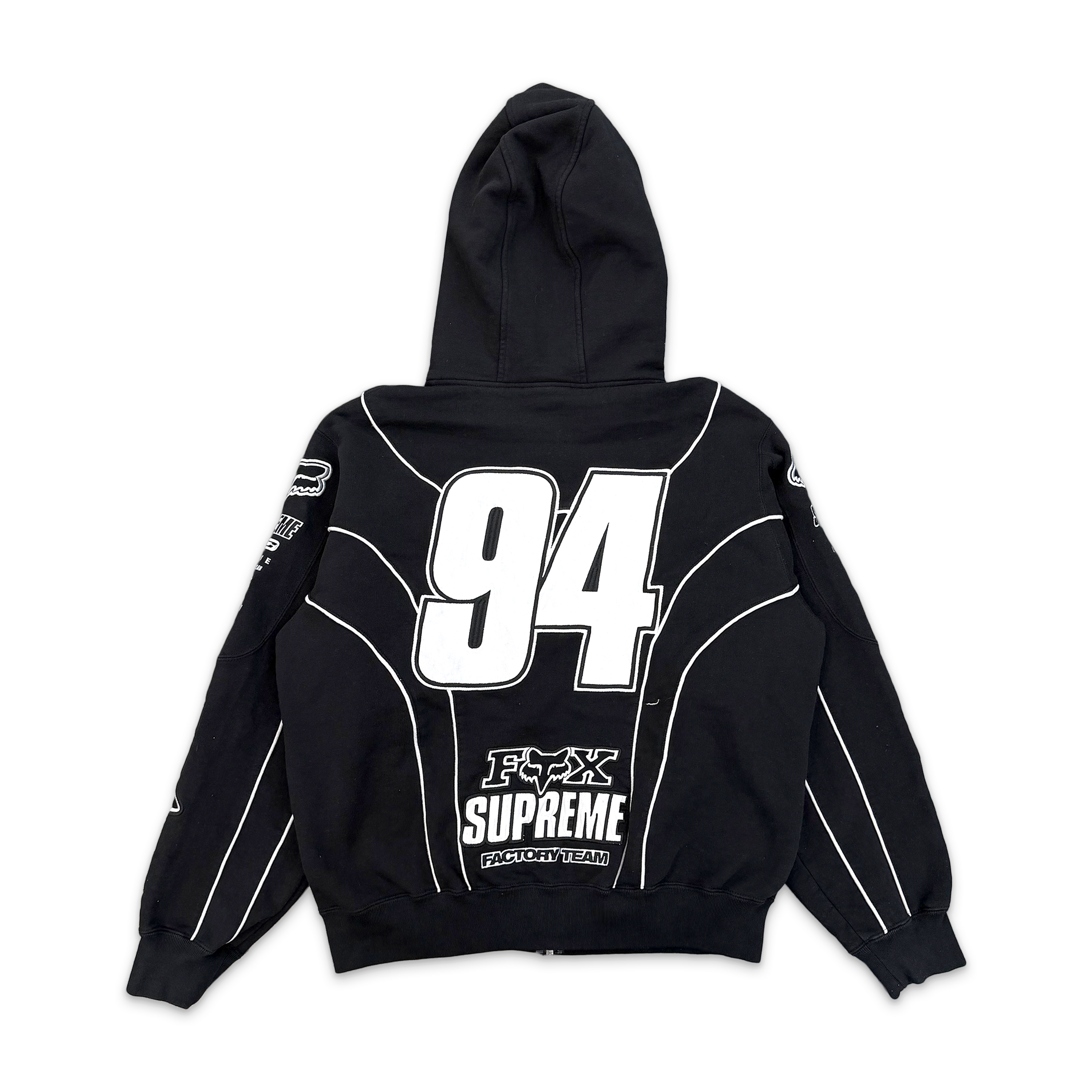 Fox Racing Zip Up Hooded Sweatshirt FW25 "Black"