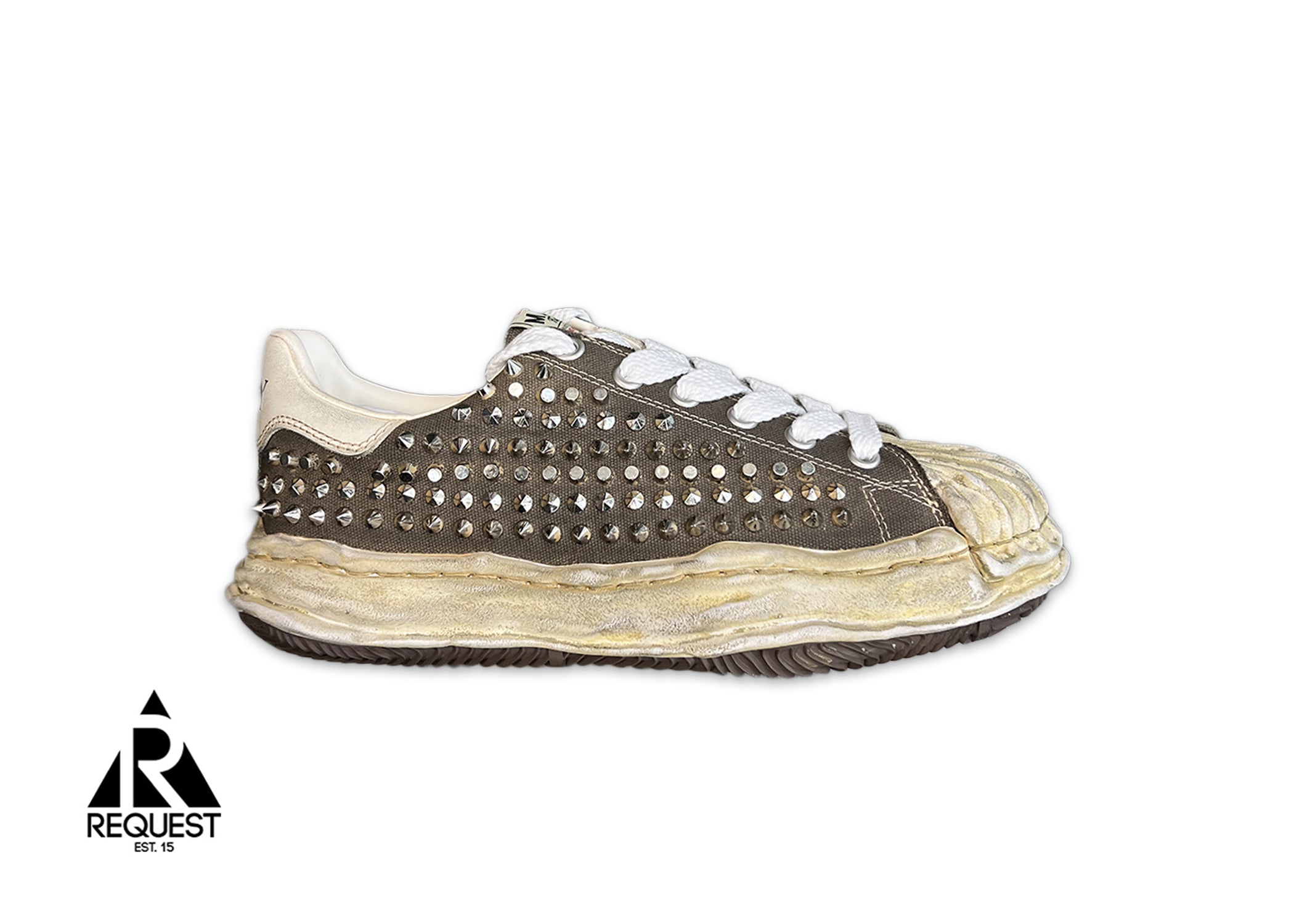 Maison Mihara Yasuhiro, Blakey Studded Canvas Low "Grey"
