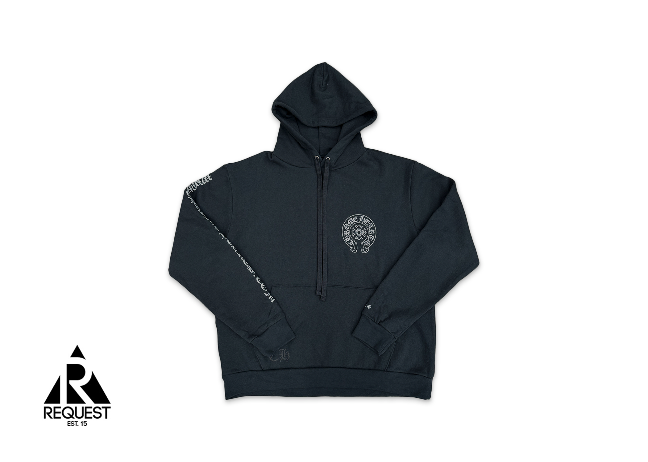 Chrome Hearts Online Exclusive Hoodie "Black/Silver Glitter"