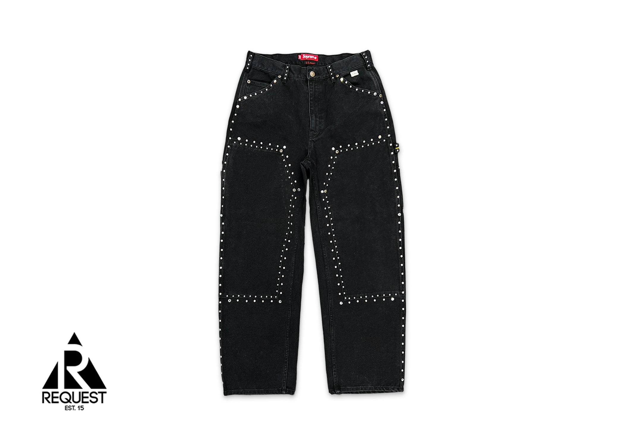 Supreme, x B.B. Simon Studded Double Knee Painter Pant "Black"