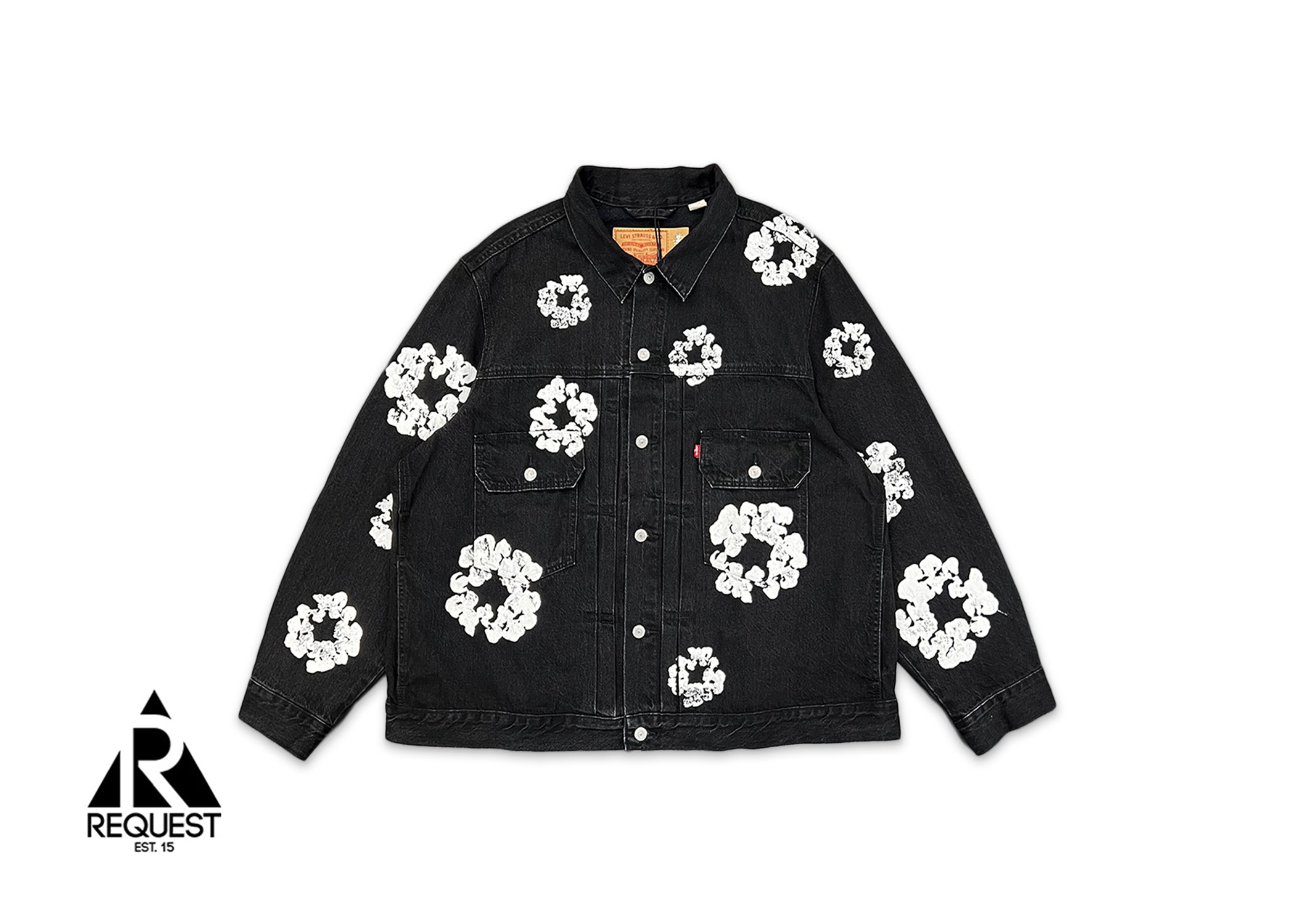 Denim Tears, Cotton Wreath Denim Jacket "Black"