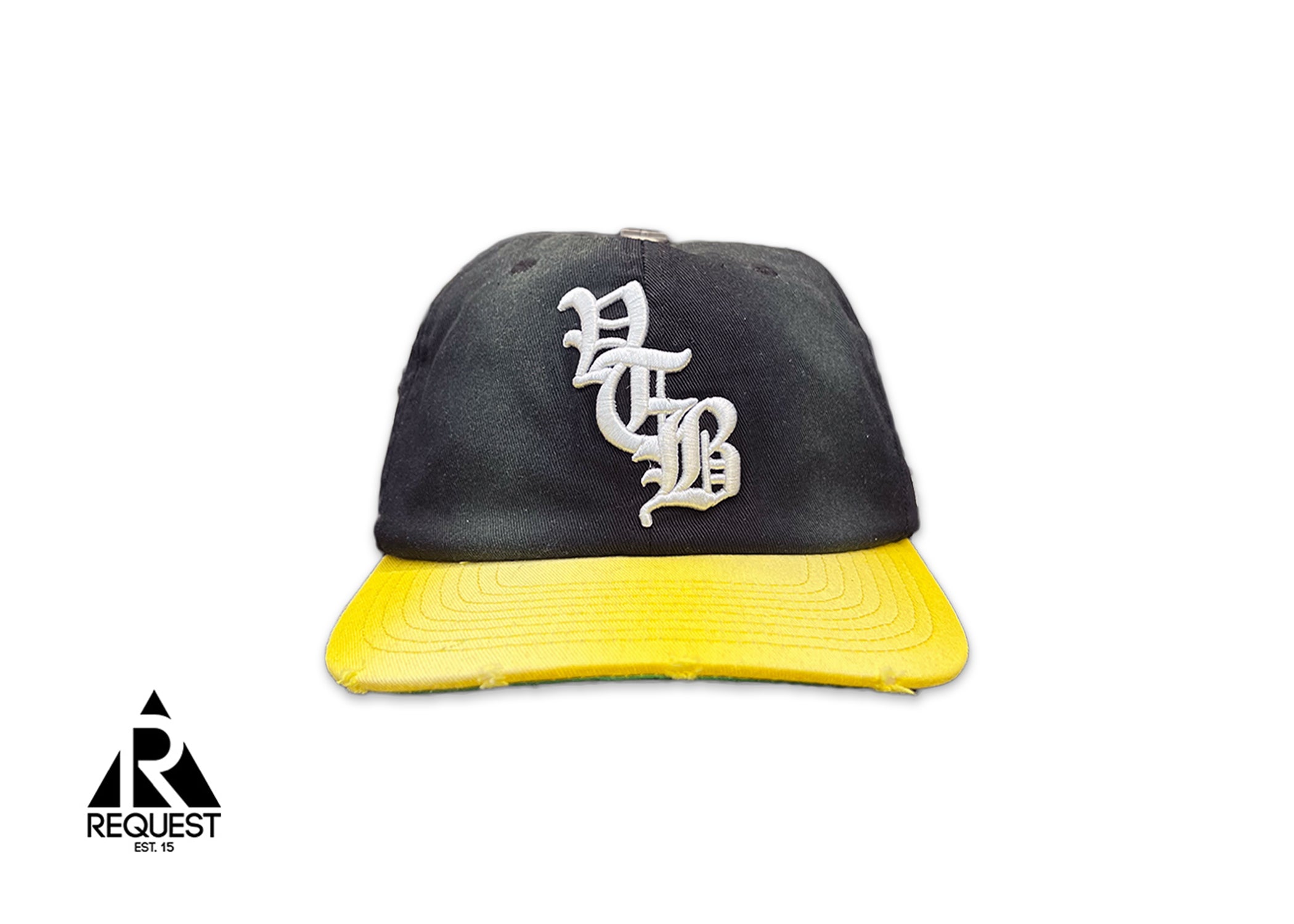 Vertabrae, Snapback "Washed Black Yellow"