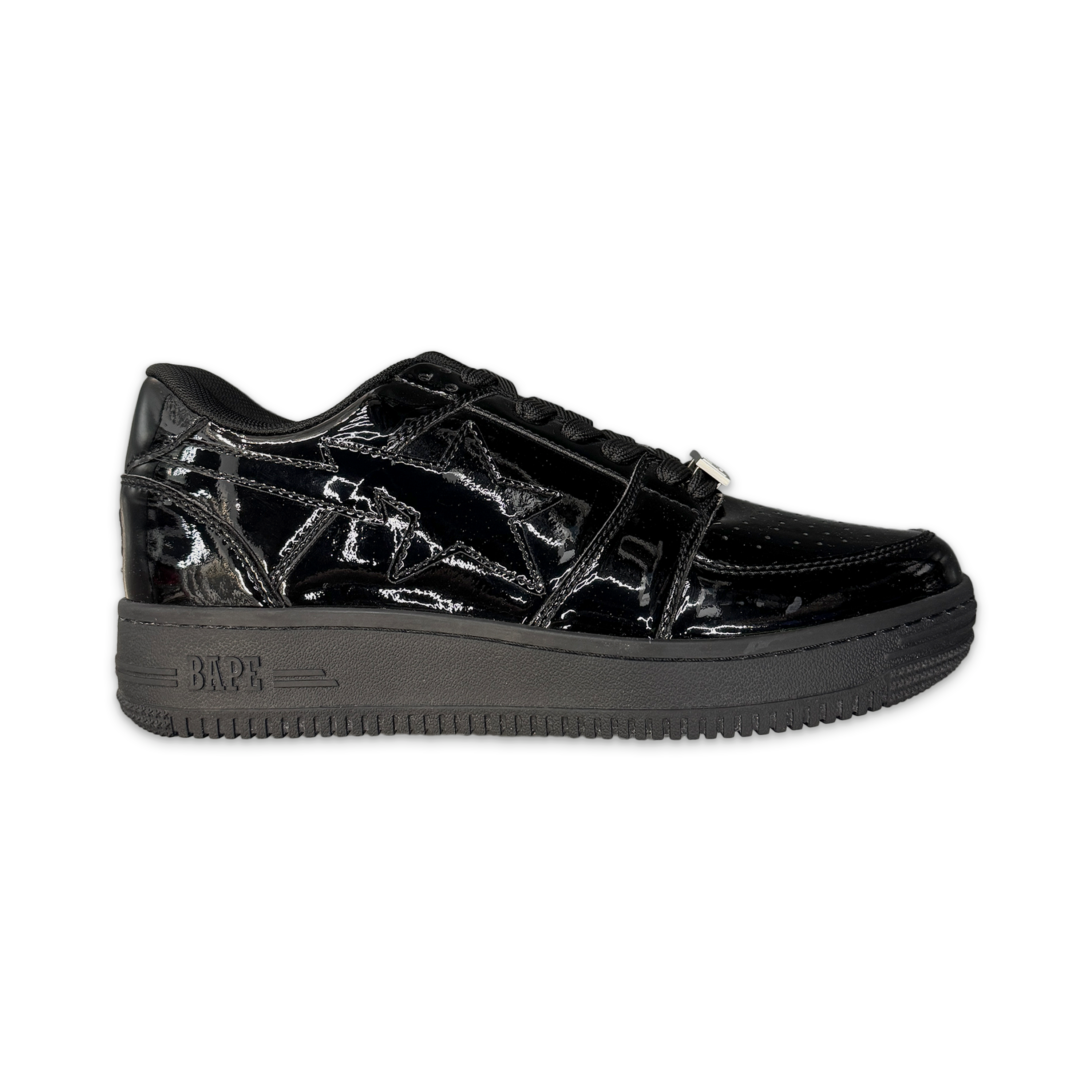 A Bathing Ape (BAPE), Bapesta Low “Black Patent”