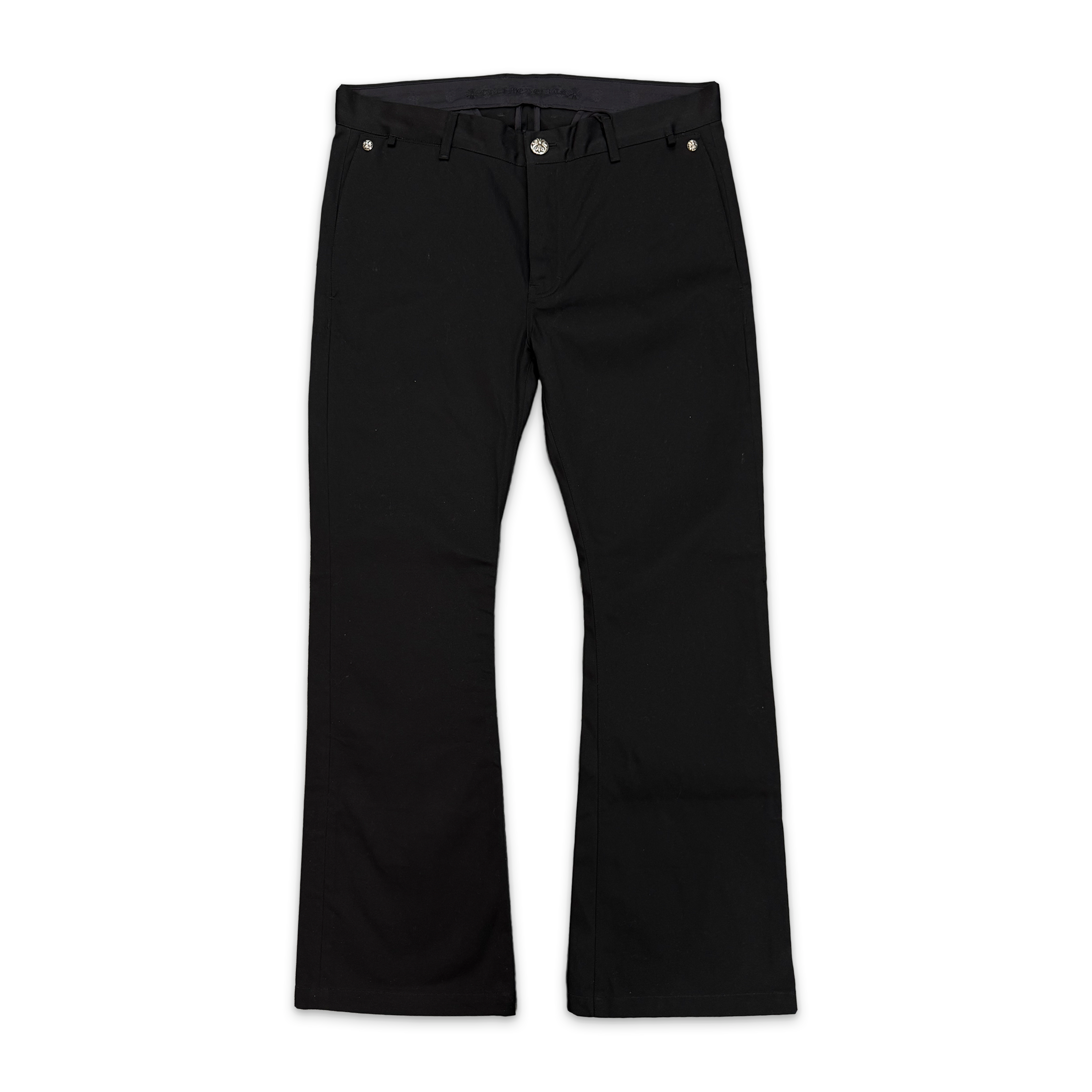 Chrome Hearts, Flared Chino Pants "Black"