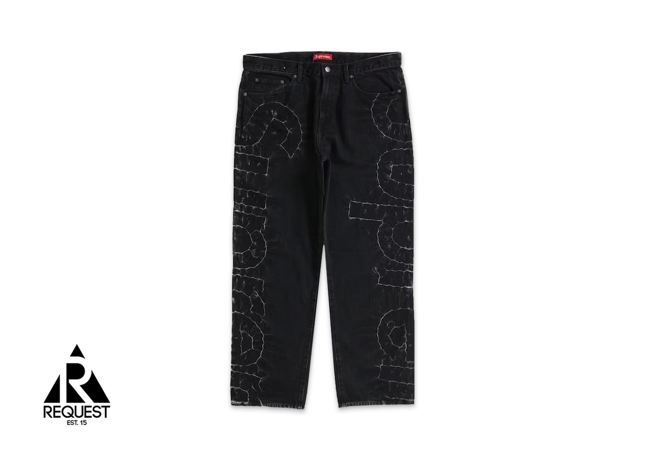 Supreme Shibori Loose Fit Jean "Black"