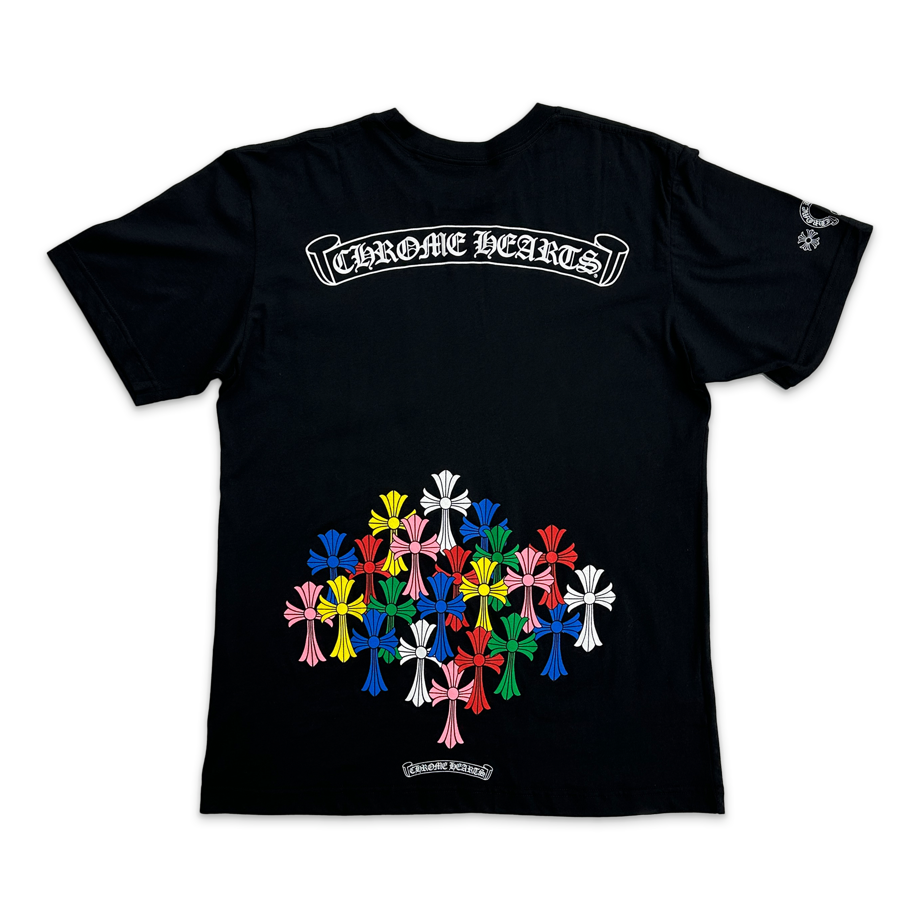 Chrome Hearts, Multi Color Cemetery Scroll Tee "Black"