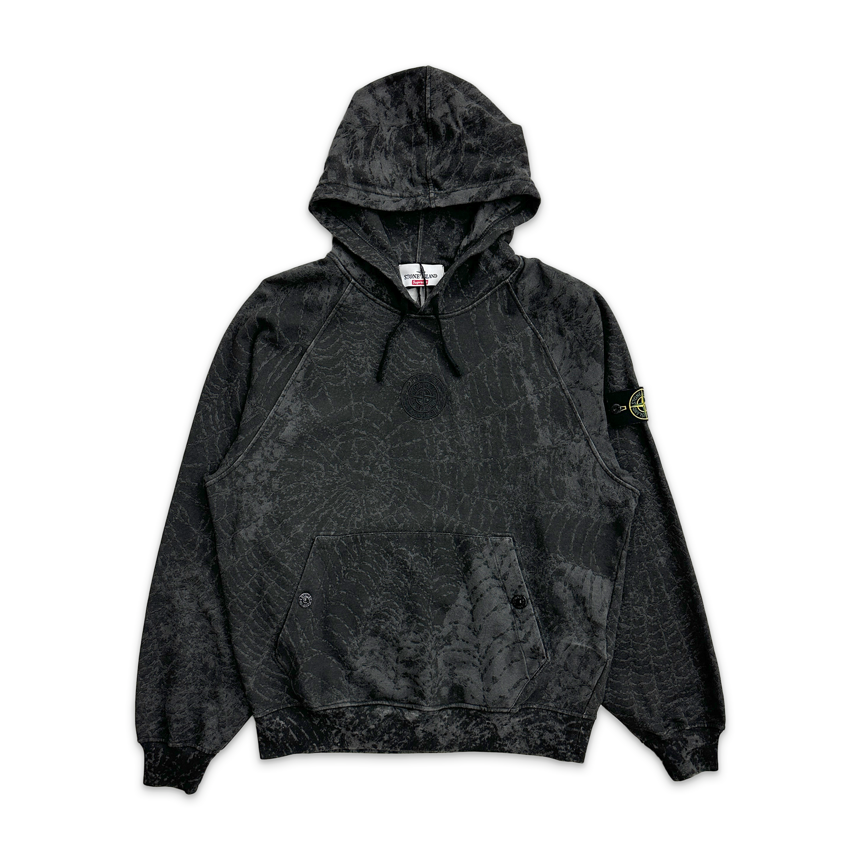 Supreme, Stone Island Hooded Sweatshirt FW23 "Black"