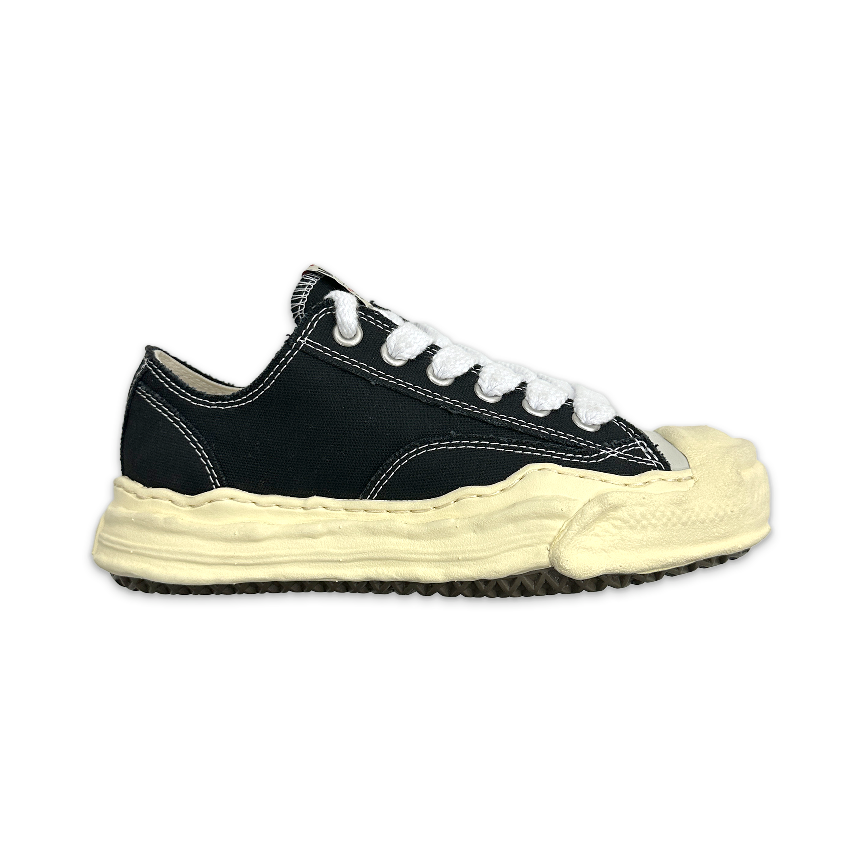 Maison Mihara Yasuhiro, Hank Vintage Sole Canvas Low "Black"