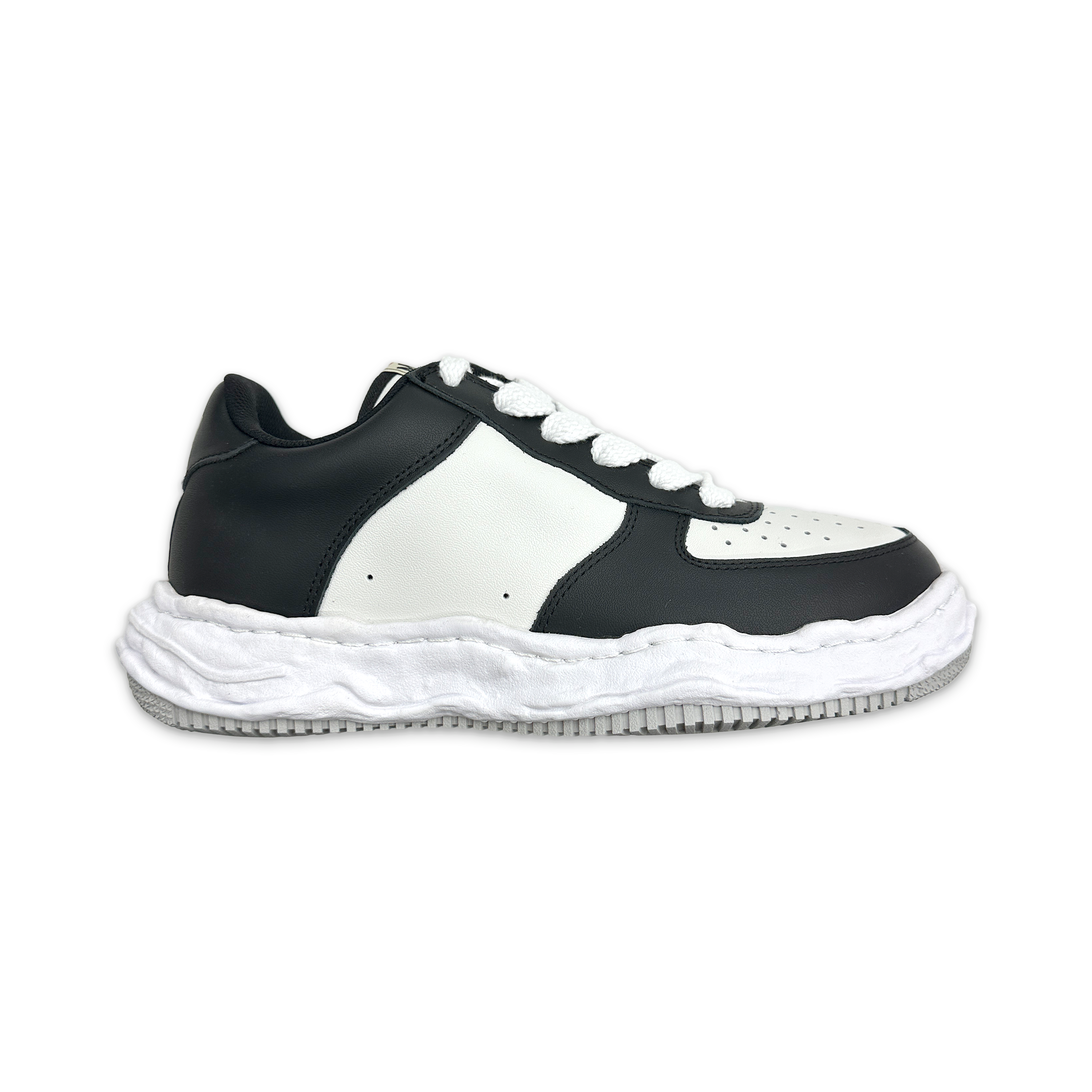 Wayne Leather Low "Black White"