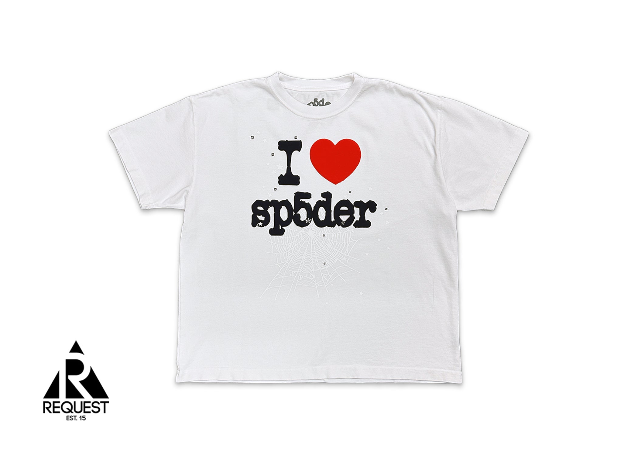 Sp5der, I Heart Sp5der Web Tee "White"