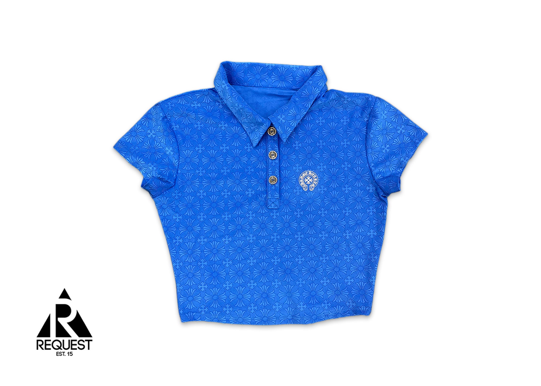 Chrome Hearts Motif Tennis Polo "Blue" (W)