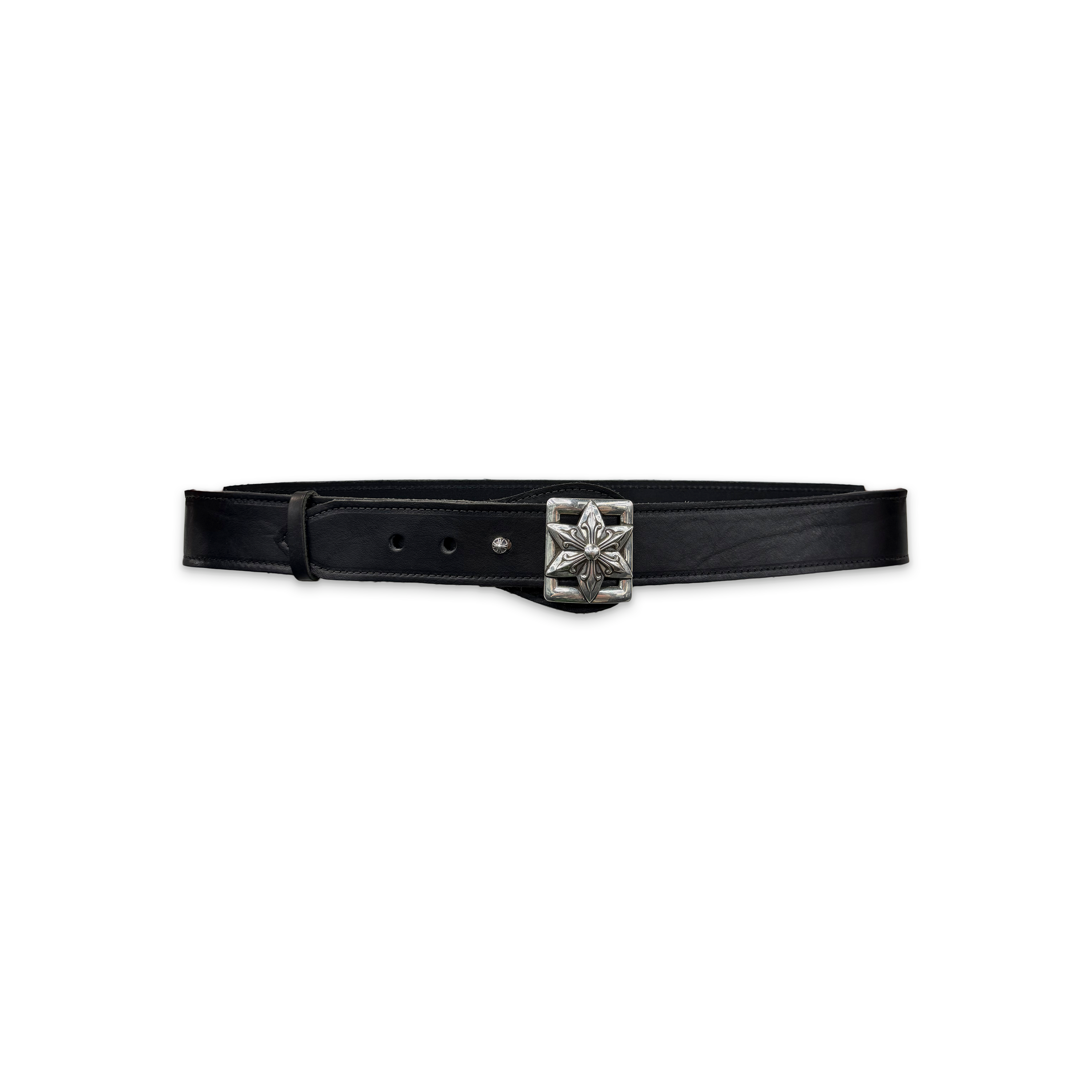 Chrome Hearts, Large Strap Star Buckle Belt "Black"