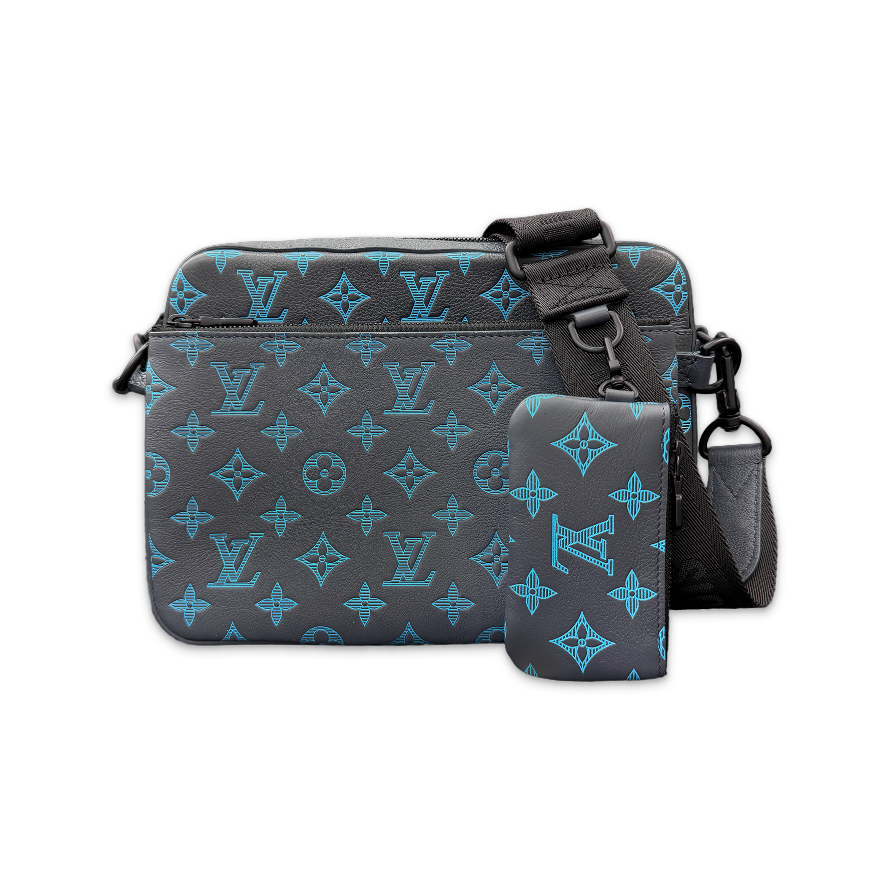 Louis Vuitton, Trio Messenger Bag “Navy Blue Monogram"