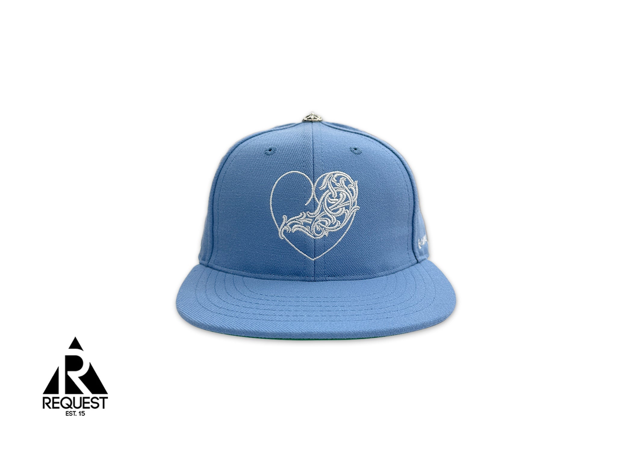 Chrome Hearts, Sacred Heart Fitted Hat "Baby Blue"