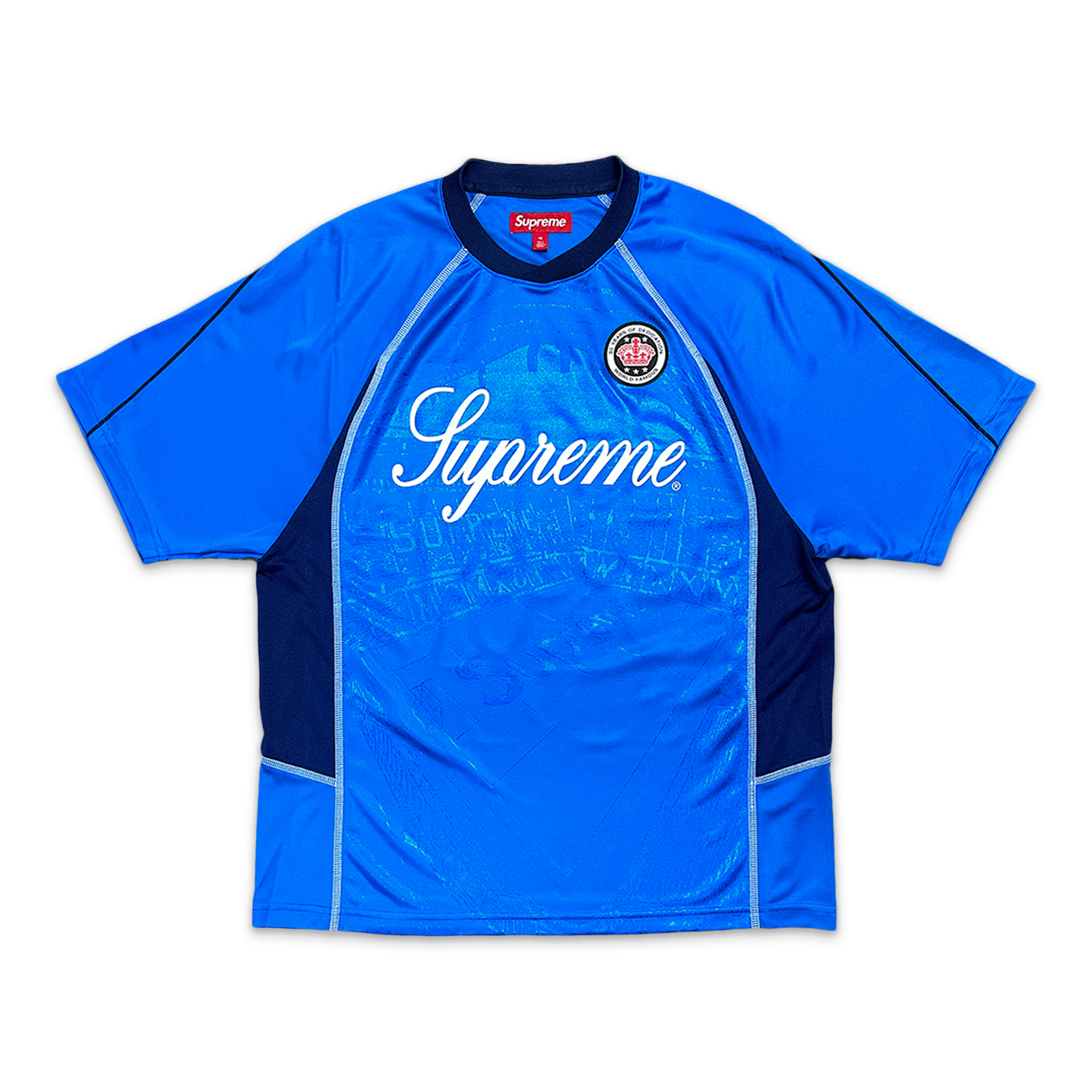 Supreme, Jacquard Soccer Jersey "Blue"