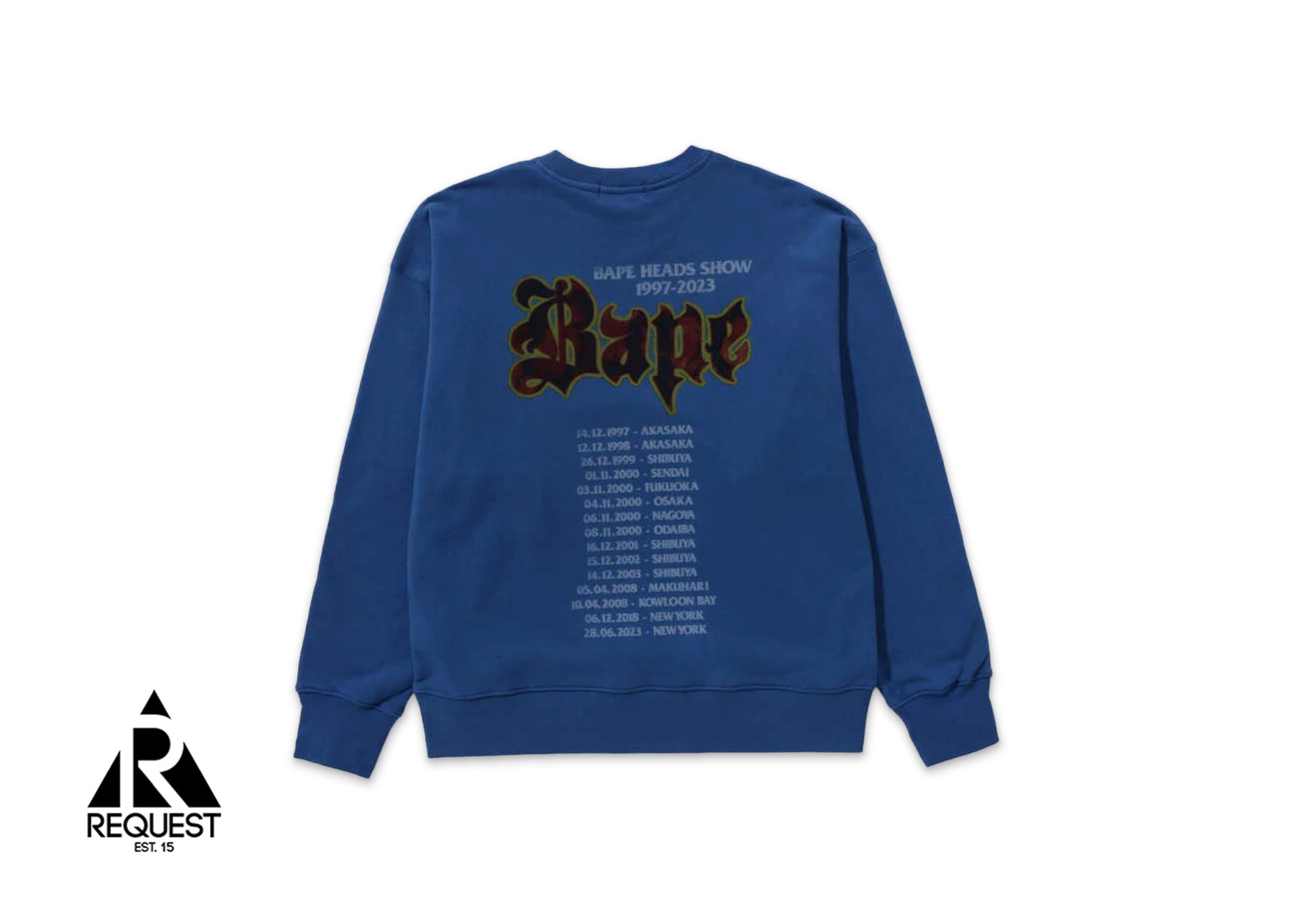 A Bathing Ape BAPE Boom Box Crewneck "Blue"