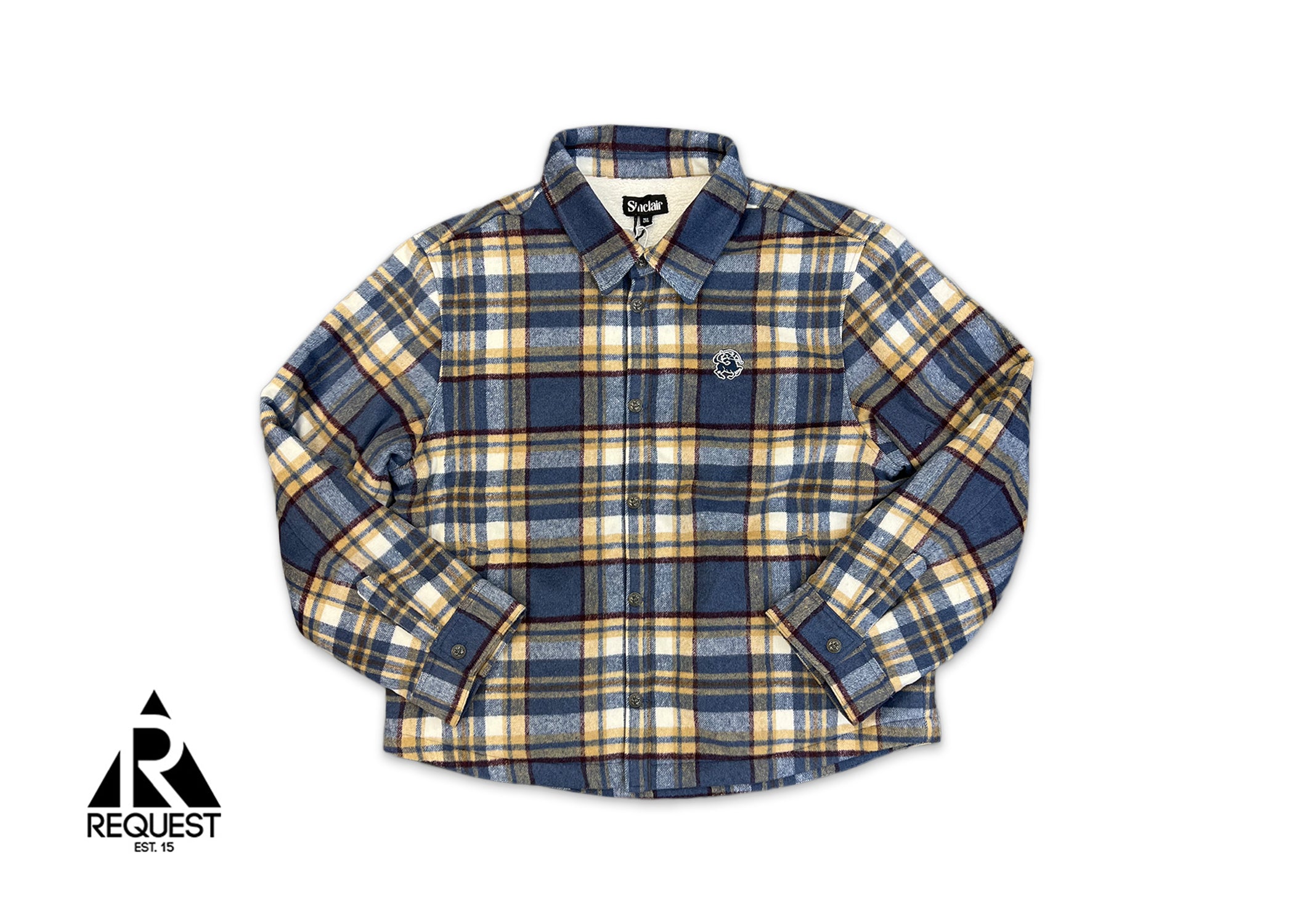 Sinclair Plaid Sherpa Flannel 2.0 "Blue"