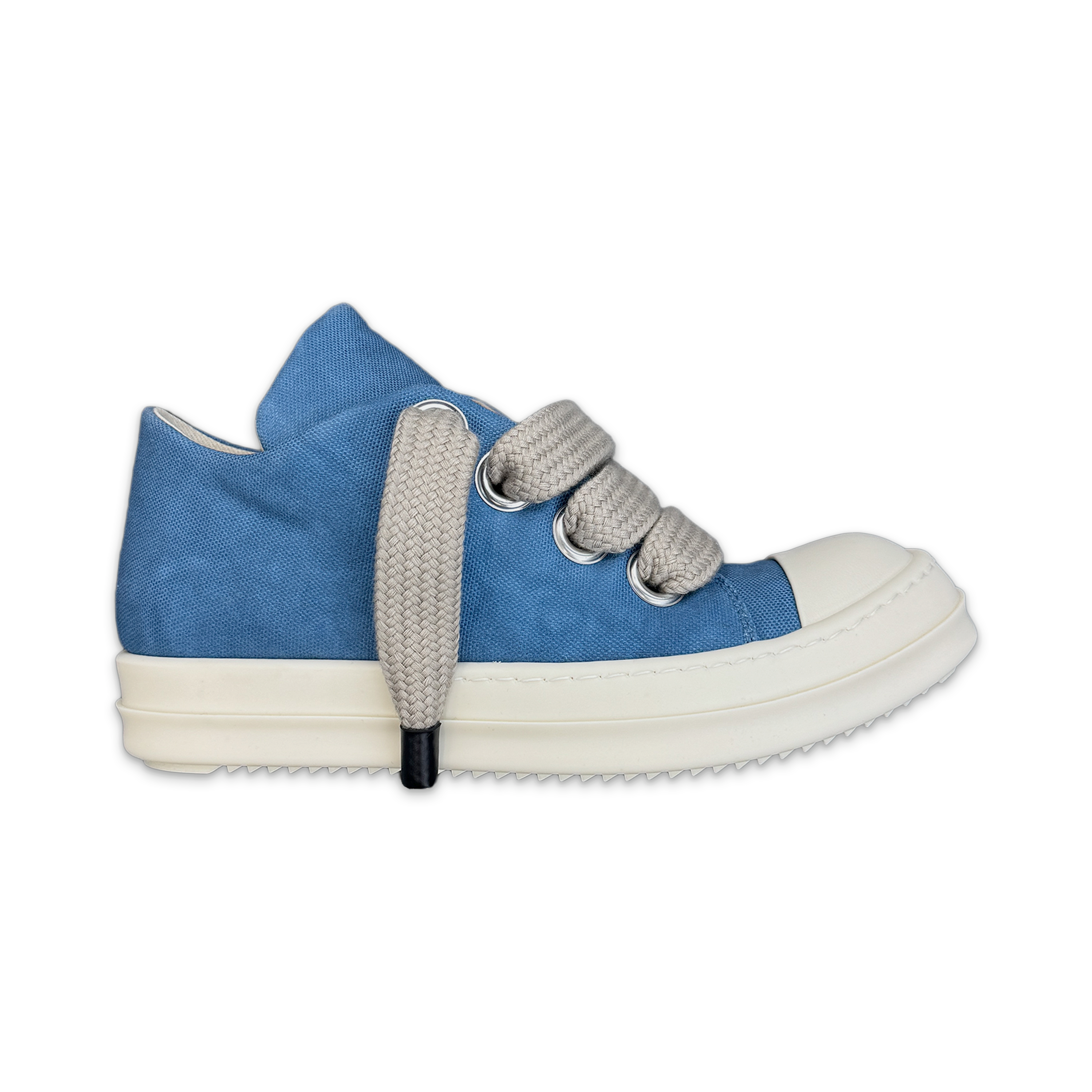 Hollywood Canvas Jumbo Lace Puffer Ramones Low "Toothpaste Milk"