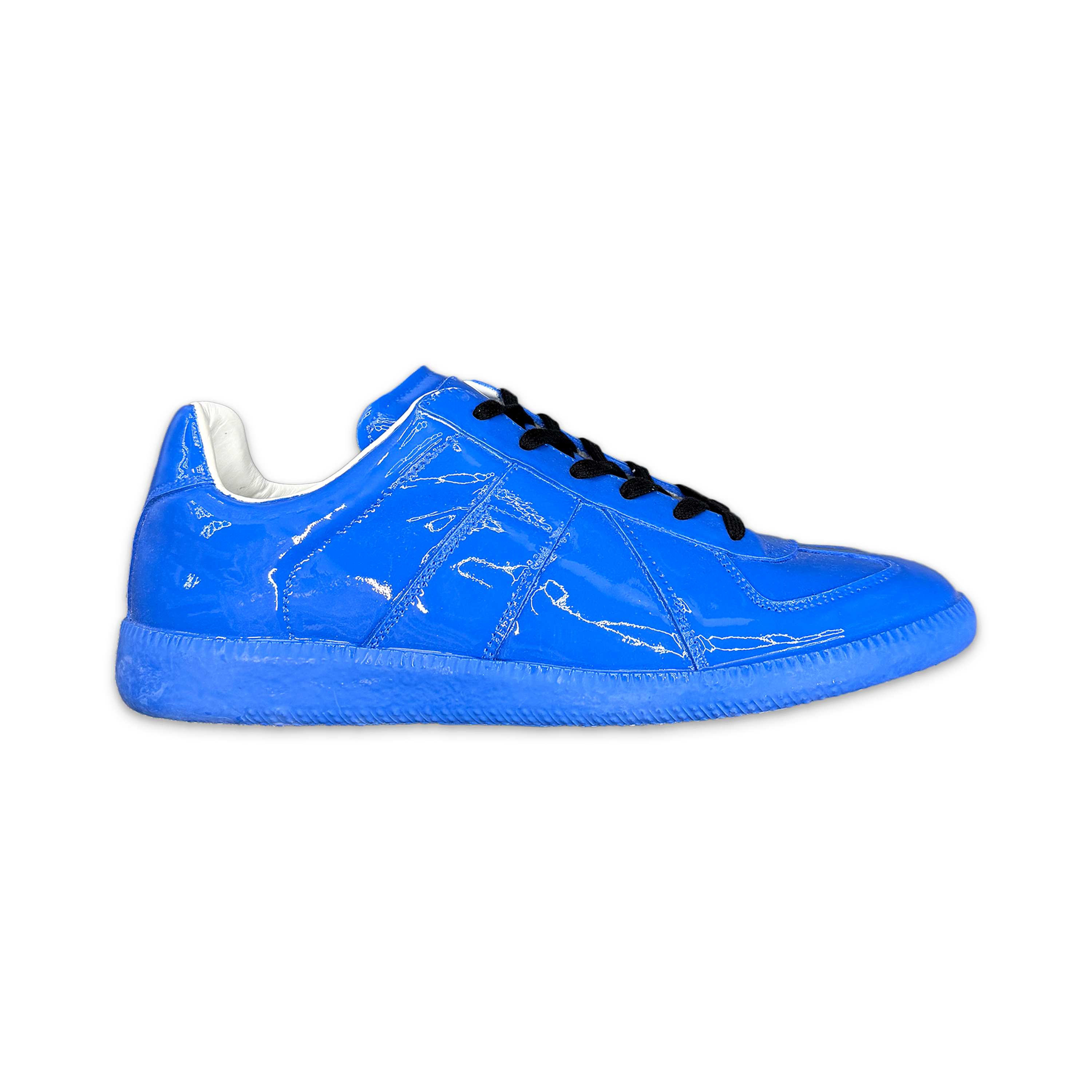 Maison Margiela, GAT Patent Leather Replica Sneaker Low “Blue"